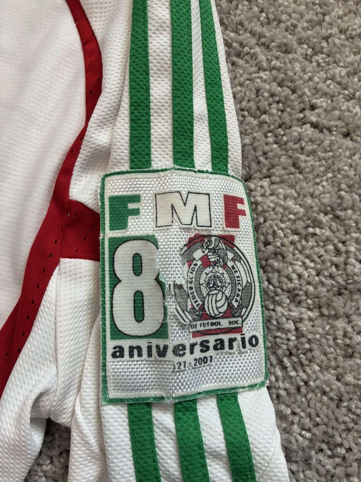 Adidas 2008 Mexico Away Jersey Size US L / EU 52-54 / 3 - 6 Thumbnail