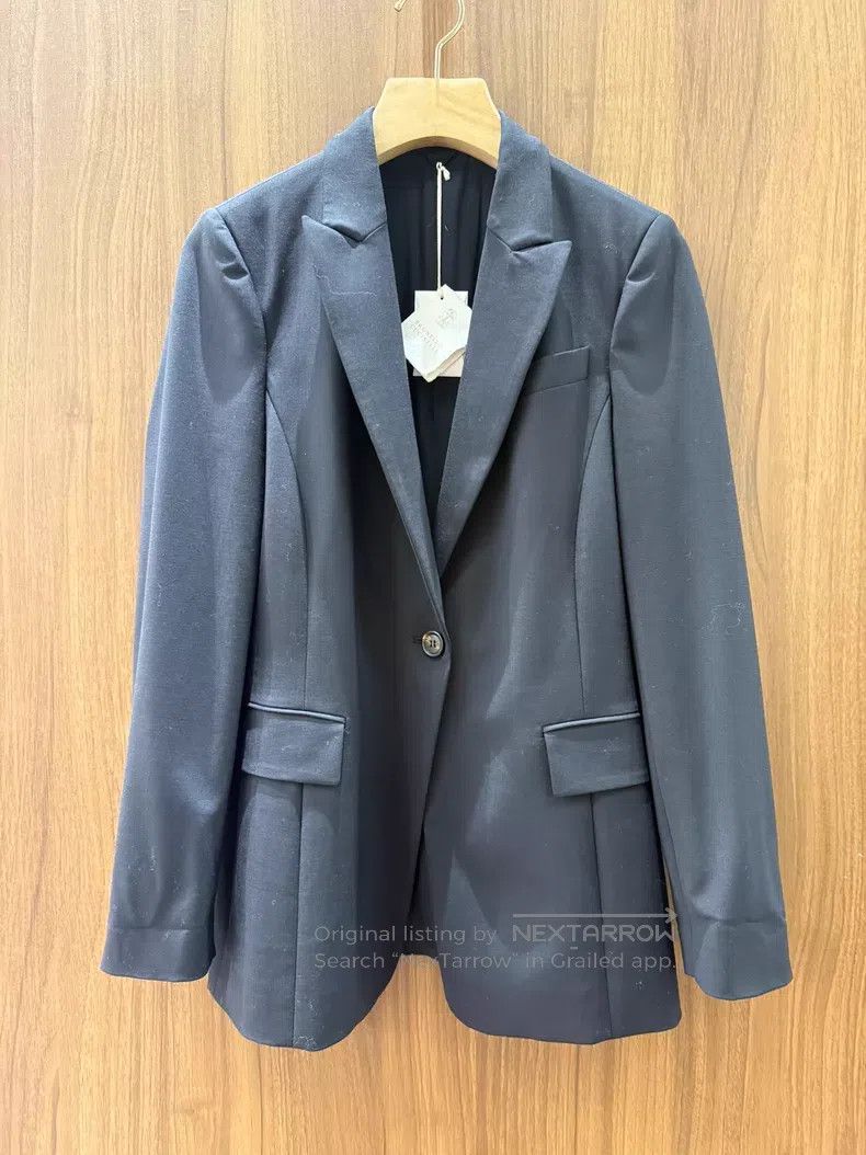 Brunello Cucinelli Brunello Cucinelli Black Blazer Jacket Size XS / US 0-2 / IT 36-38 - 1 Thumbnail