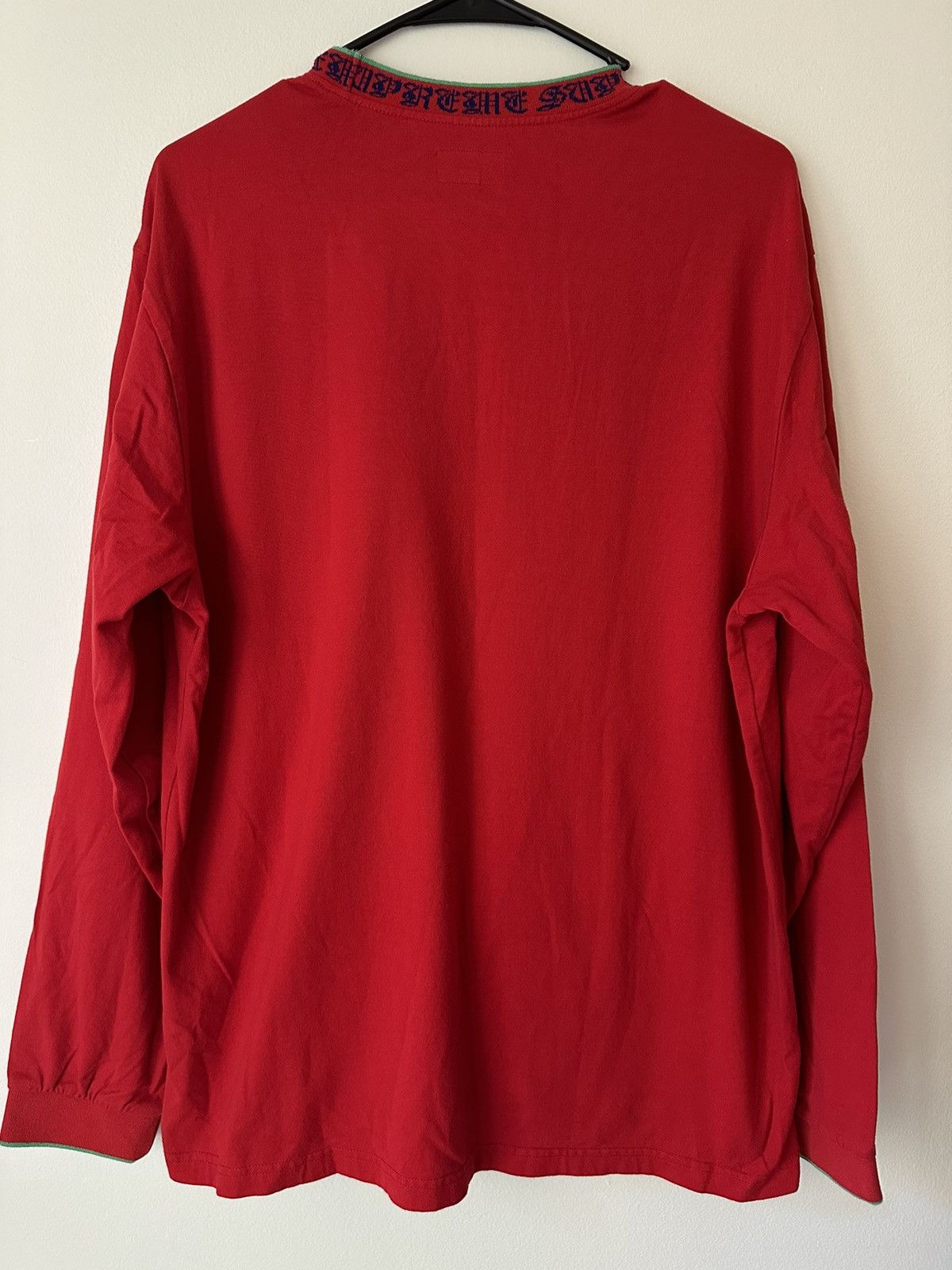 Supreme Supreme Old English Collar Logo L/S Top Tee Size US M / EU 48-50 / 2 - 3 Thumbnail