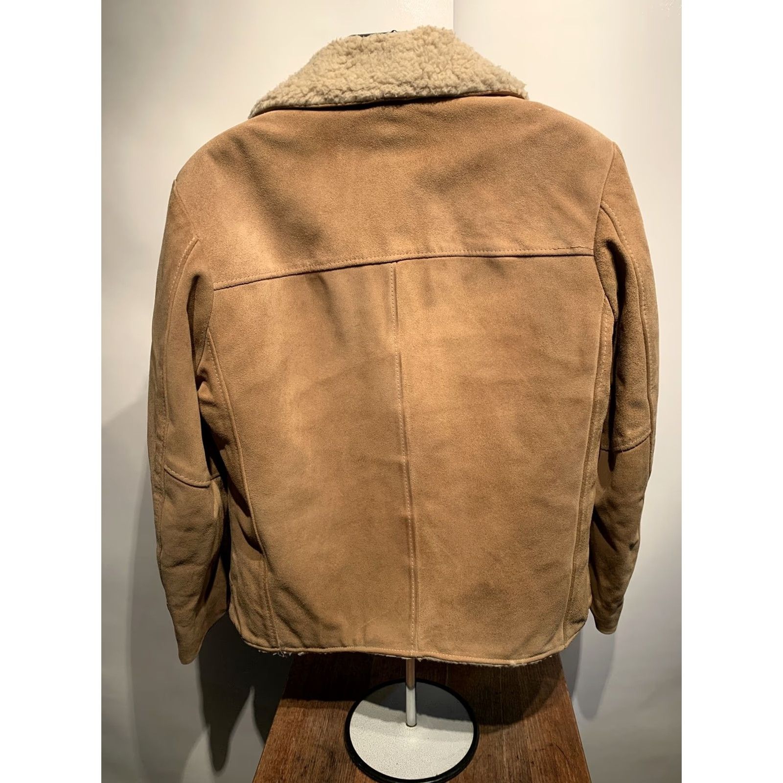 JCPenney VINTAGE Jcpenney Mountain Suede Leather Sherpa Lined Coat Jacket Mens 44 Western Vintage Size US S / EU 44-46 / 1 - 4 Thumbnail