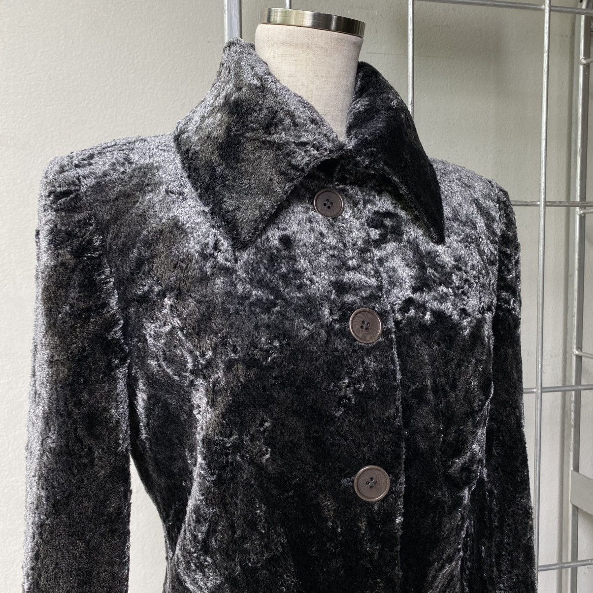Emporio Armani EMPORIO ARMANI Black Faux Fur Blazer Size XS / US 0-2 / IT 36-38 - 4 Thumbnail