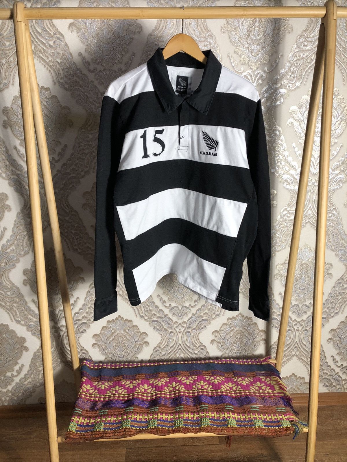 Canterbury of New Zealand × Vintage VERY RARE NEW ZEALAND RUGBY JERSEY RETRO POLO BLOKE Y2K 90s Size US XXL / EU 58 / 5 - 1 Thumbnail