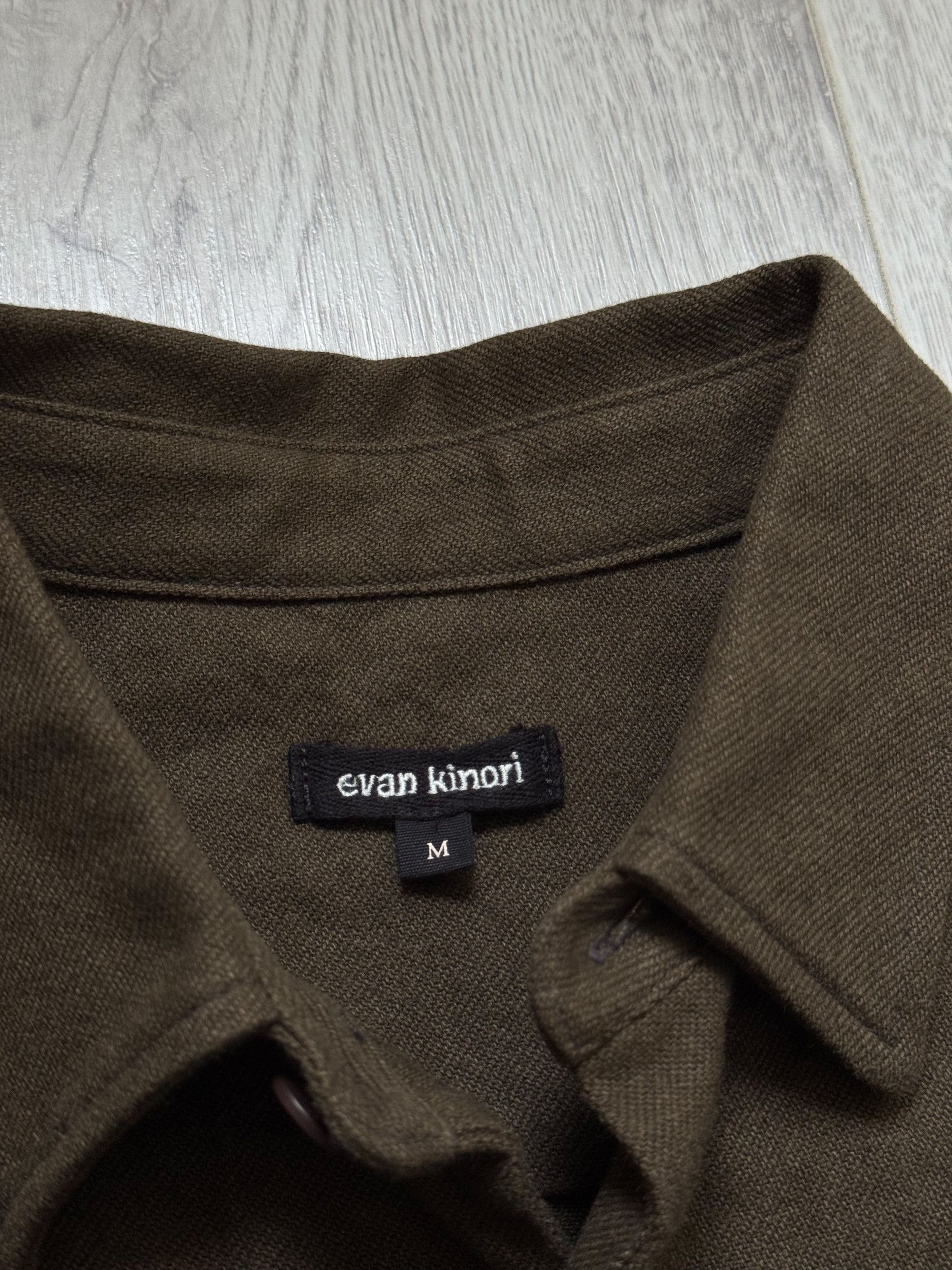 Cotton Linen Khaki Big Shirt in Brown, Men's (Size M) — image 4 of 5