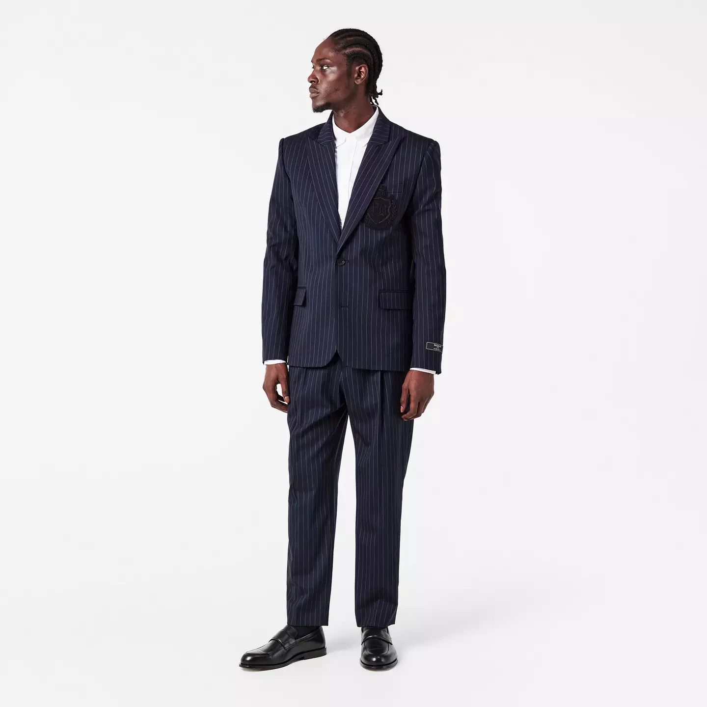 Balmain o1g2r1mq0426 Tailored Structured Blazer in Blue Size US M / EU 48-50 / 2 - 6 Thumbnail