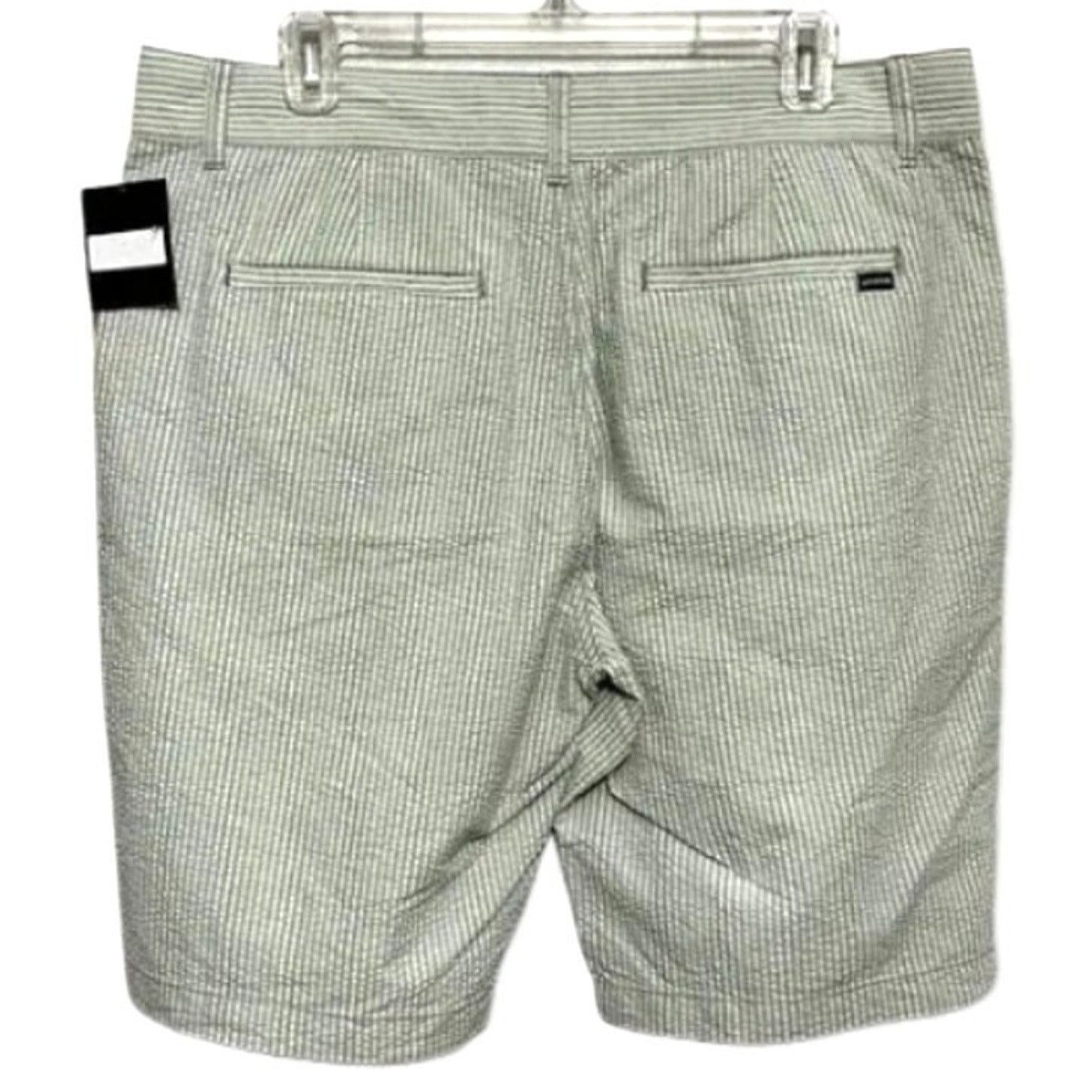 Other Union Green White Seersucker Chino Shorts 36 NWT Lightweight Size US 36 / EU 52 - 4 Thumbnail