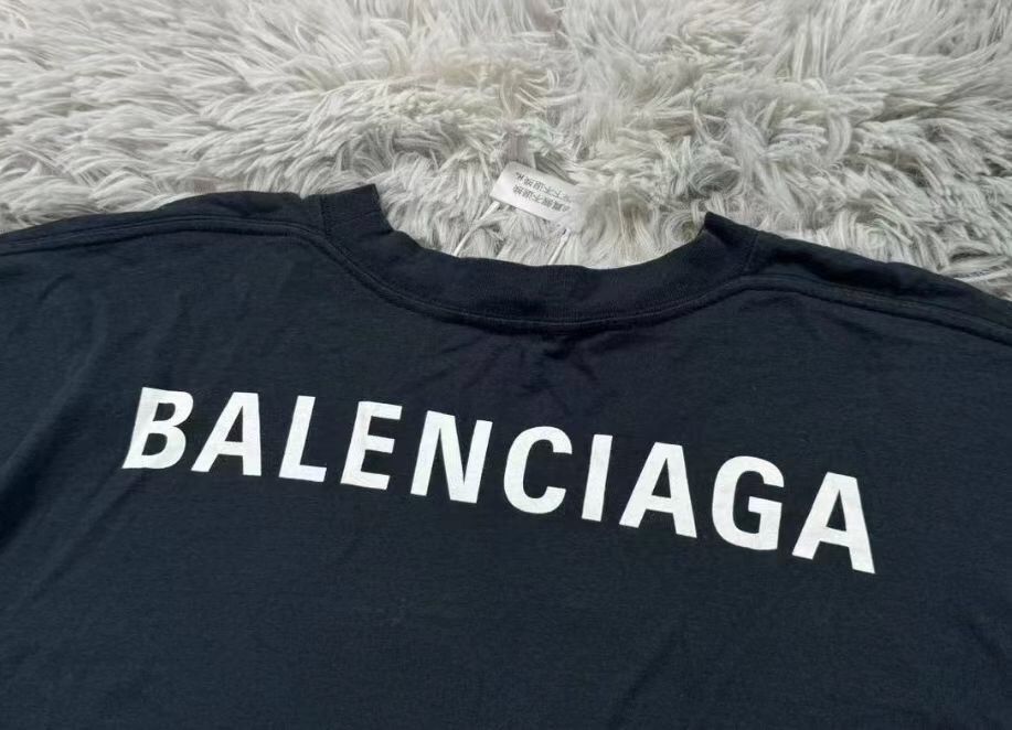 Balenciaga back badge short sleeved shirt 2410-Nextarrow