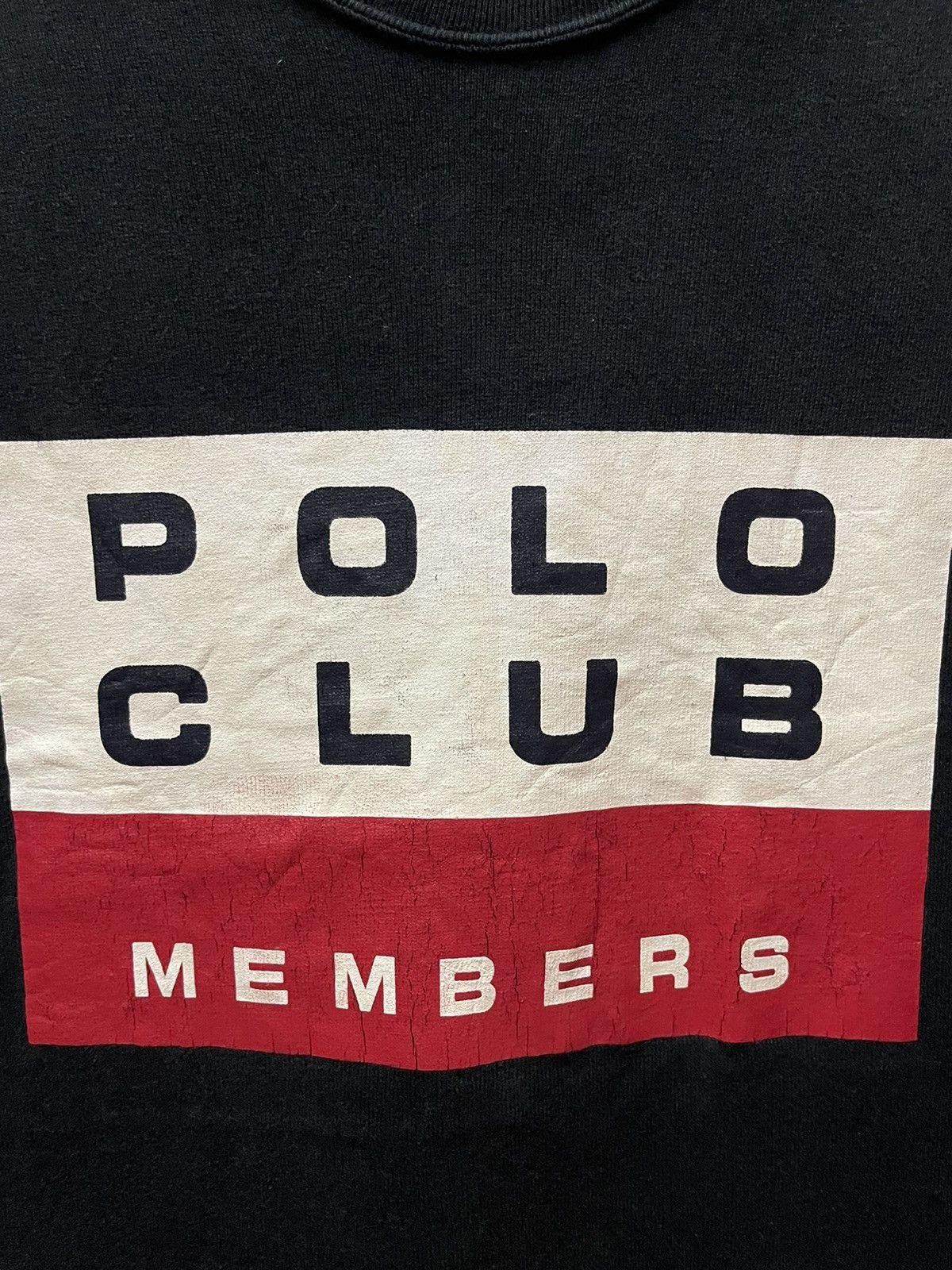image of Designer Polo Club Members Long Sleeve in Black, Men's (Size Large)