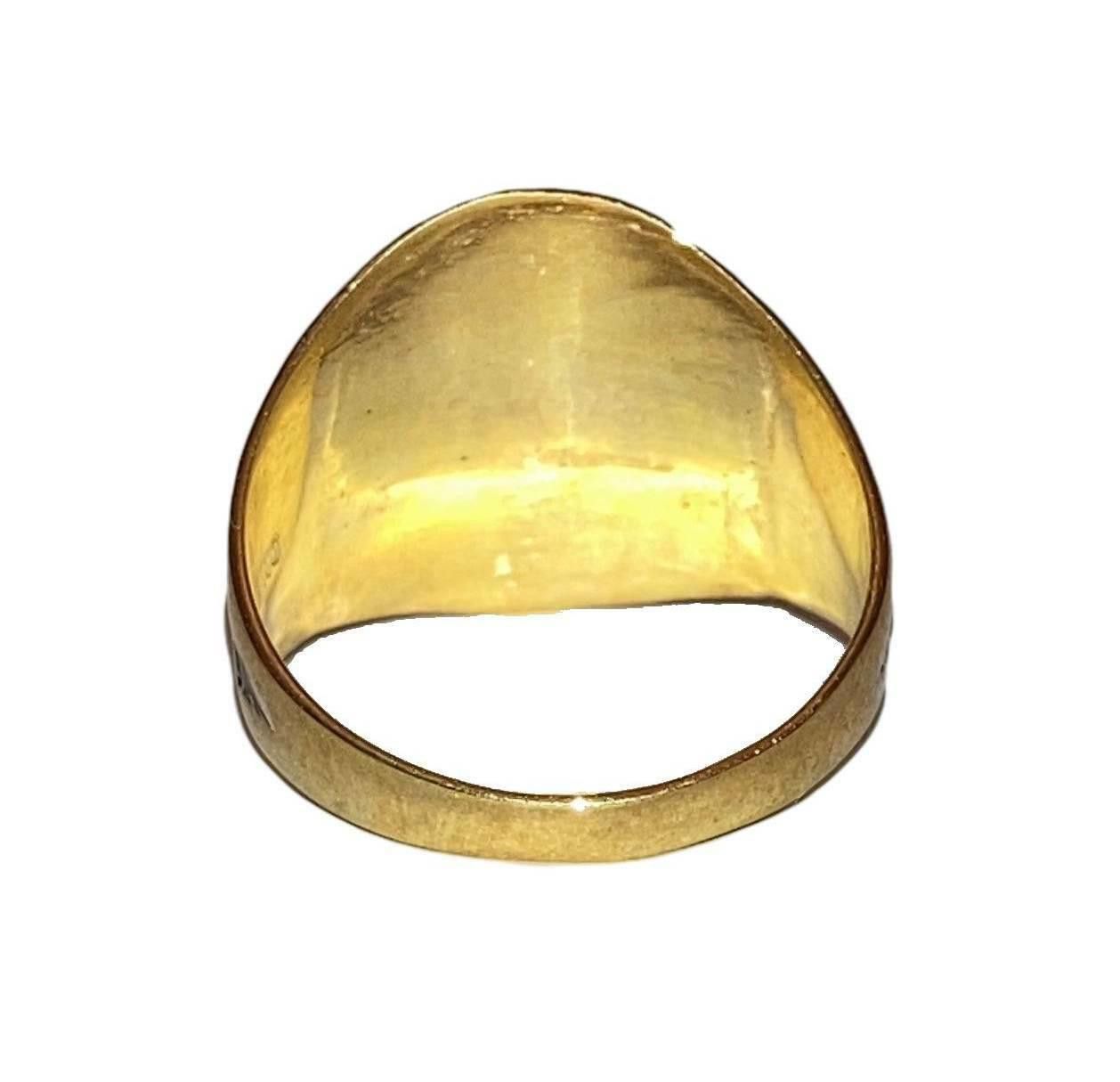 Designer 18kt Gold Vermeil Sterling Tribal Inspired Thunderbird Ring Size ONE SIZE - 4 Thumbnail