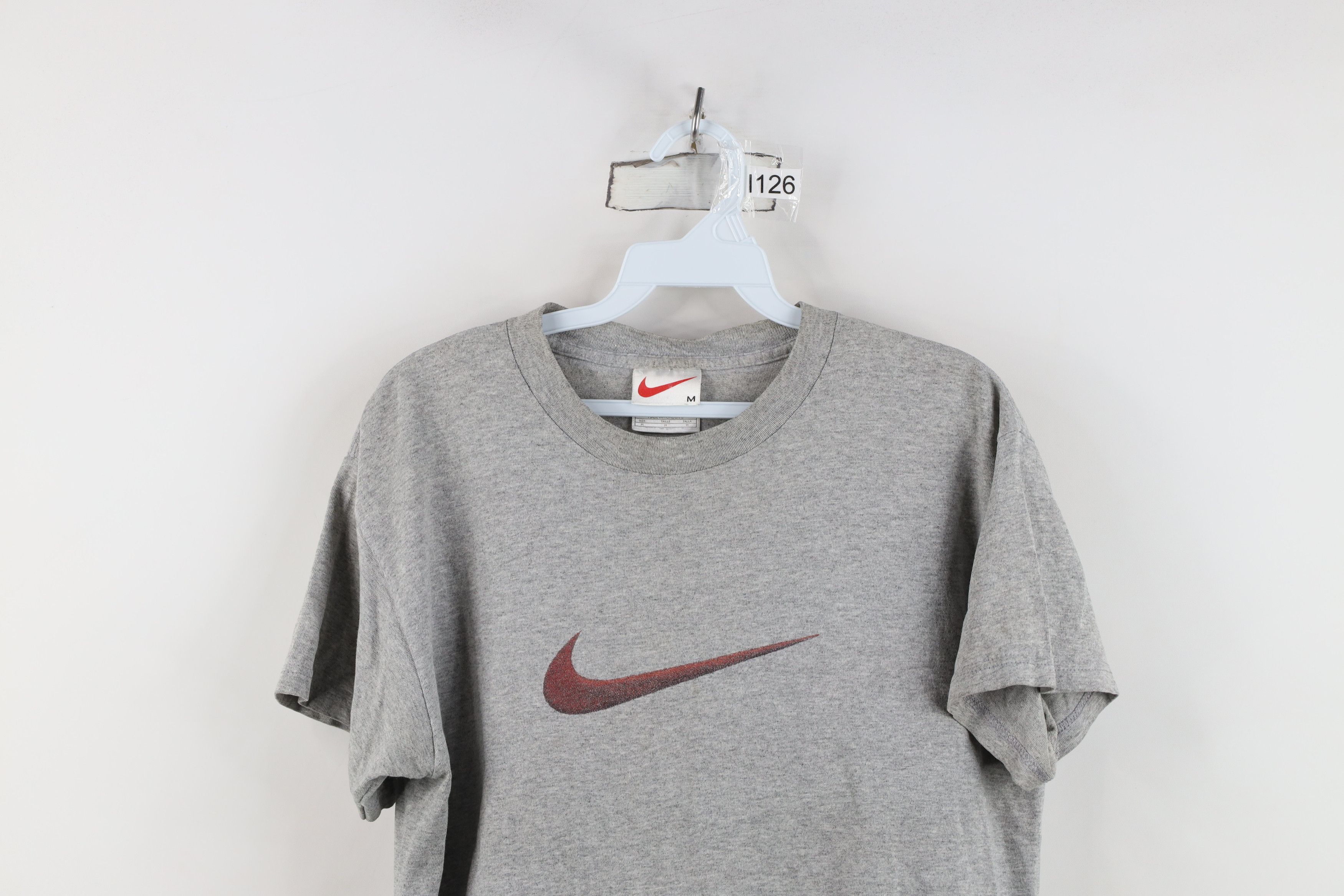 Nike Vintage 90s Nike Travis Scott Center Big Swoosh T-Shirt Size US M / EU 48-50 / 2 - 2 Thumbnail