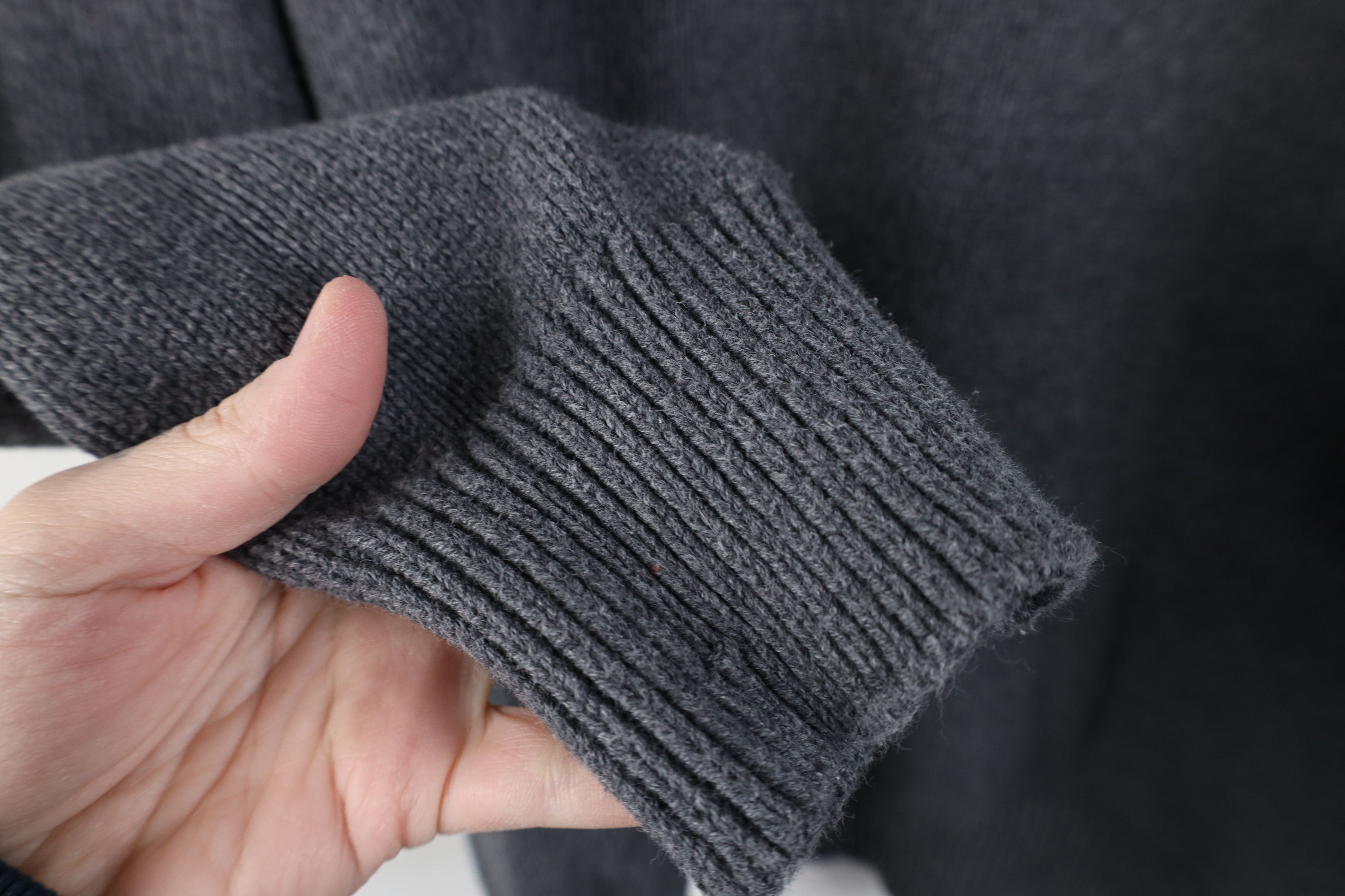 Madewell Madewell Blank Cotton Ribbed Knit Turtleneck Sweater Gray Size XL / US 12-14 / IT 48-50 - 7 Thumbnail