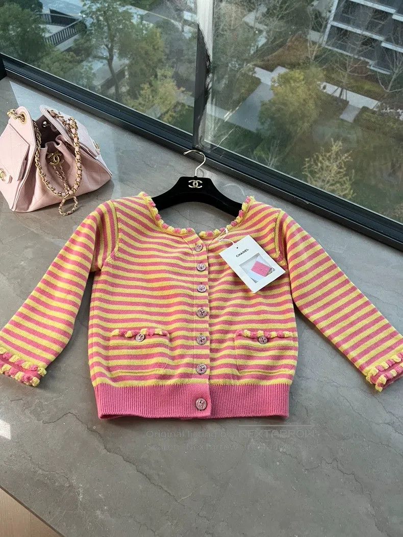 Chanel Chanel 25s striped cardigan coat Size XS / US 0-2 / IT 36-38 - 1 Thumbnail