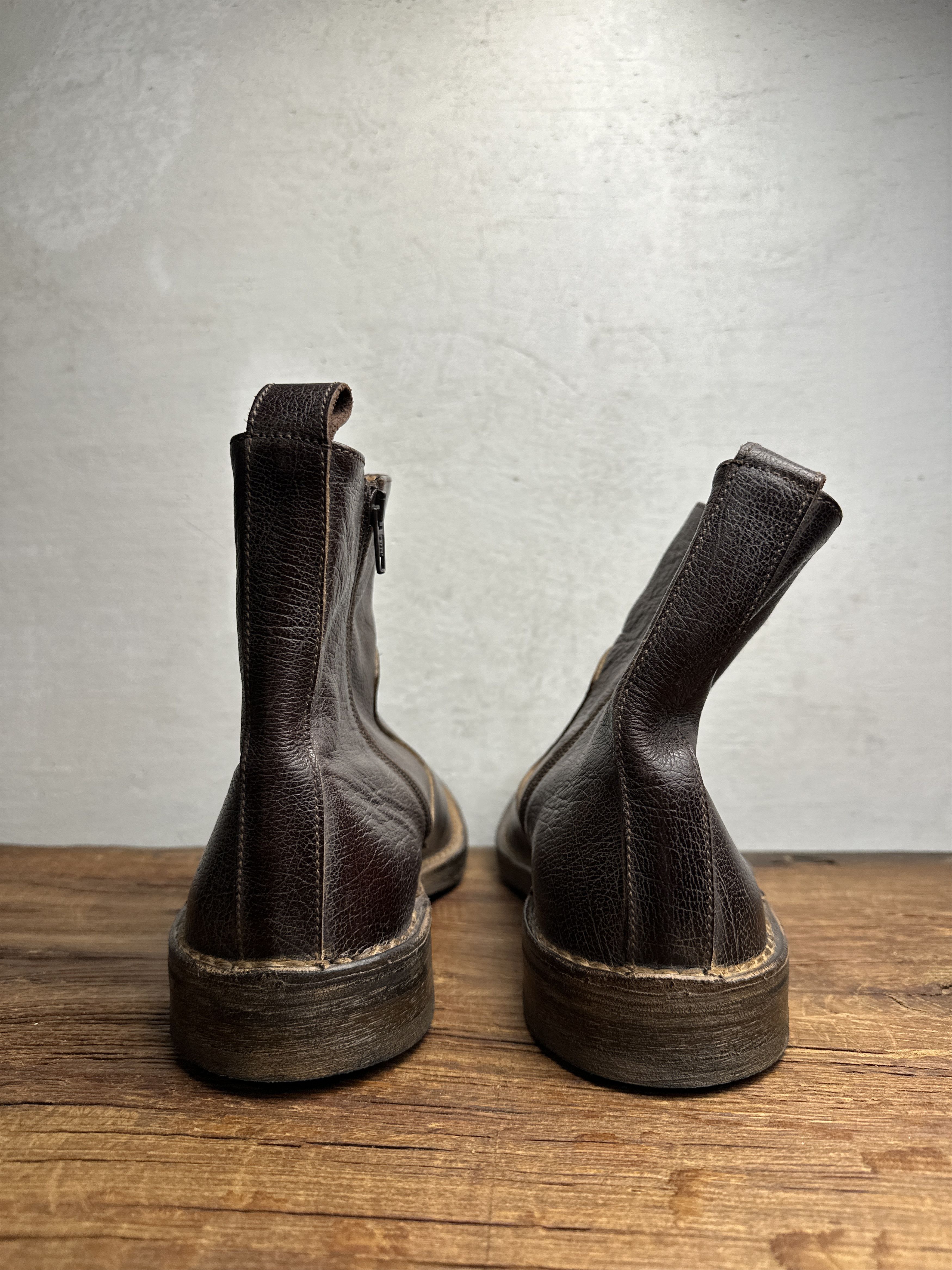 MoMA Moma Leather Ankle Western Boots Size US 12 / EU 45 - 7 Thumbnail