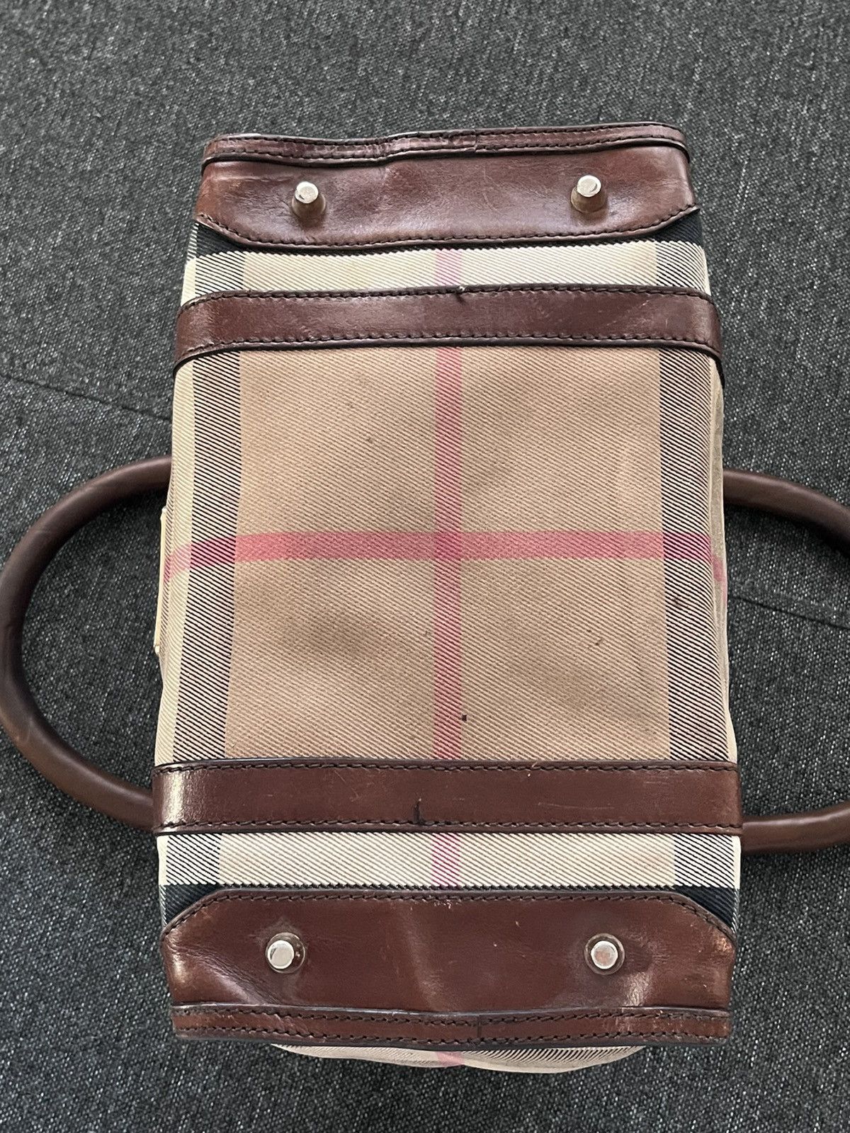 Burberry Vintage luxury Burberry bowling handl bag Size ONE SIZE - 5 Thumbnail