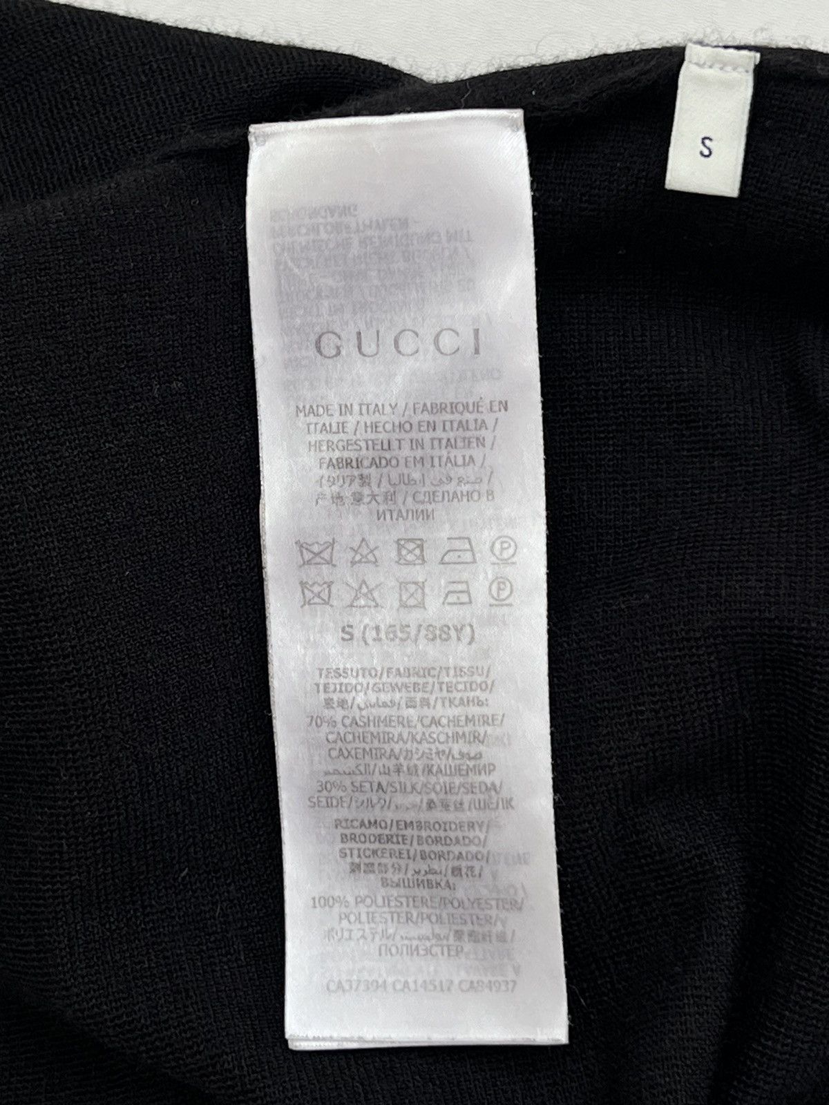 Gucci Gucci Cashmere/Silk Black U Neck Top Size S / US 4 / IT 40 - 15 Thumbnail