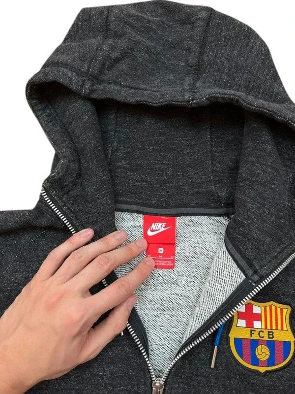 Nike Nike FC Barcelona Zip Hoodie Black Football Jacket M Size US M / EU 48-50 / 2 - 3 Thumbnail