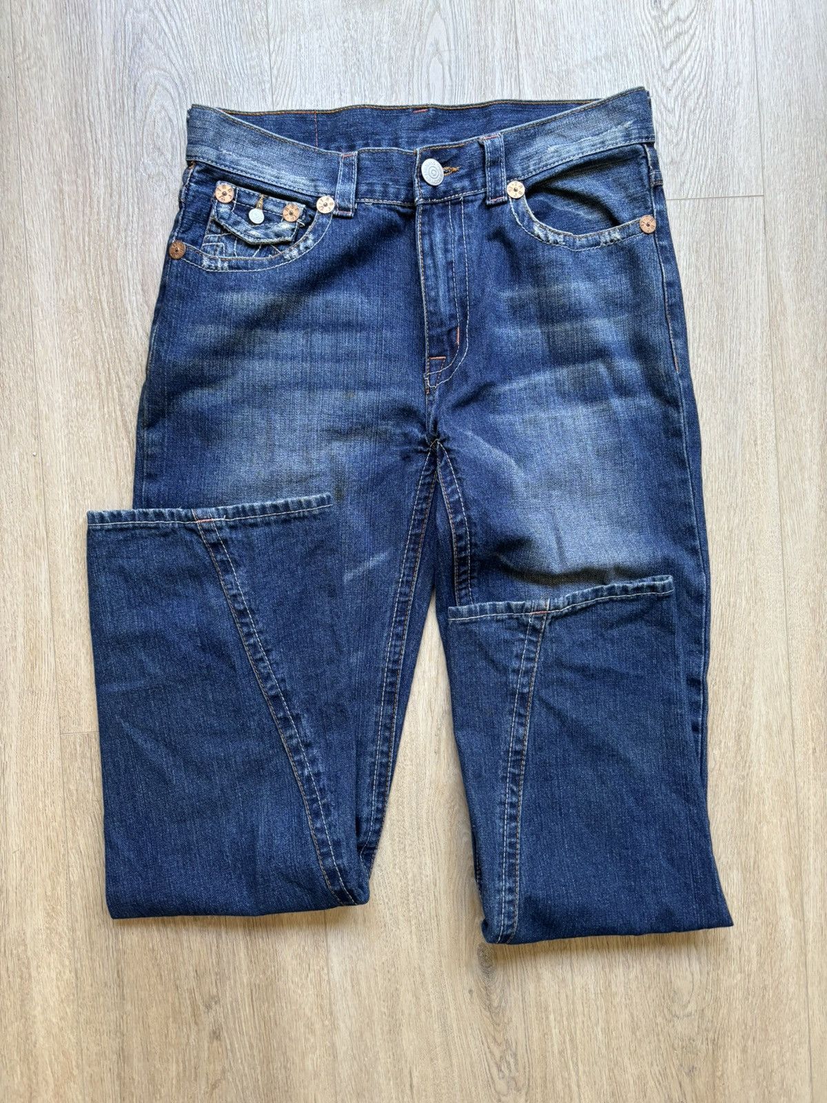 True Religion True Religion Joey Embroidered Sunflower Buddah USA Mens 34 Size US 34 / EU 50 - 7 Thumbnail
