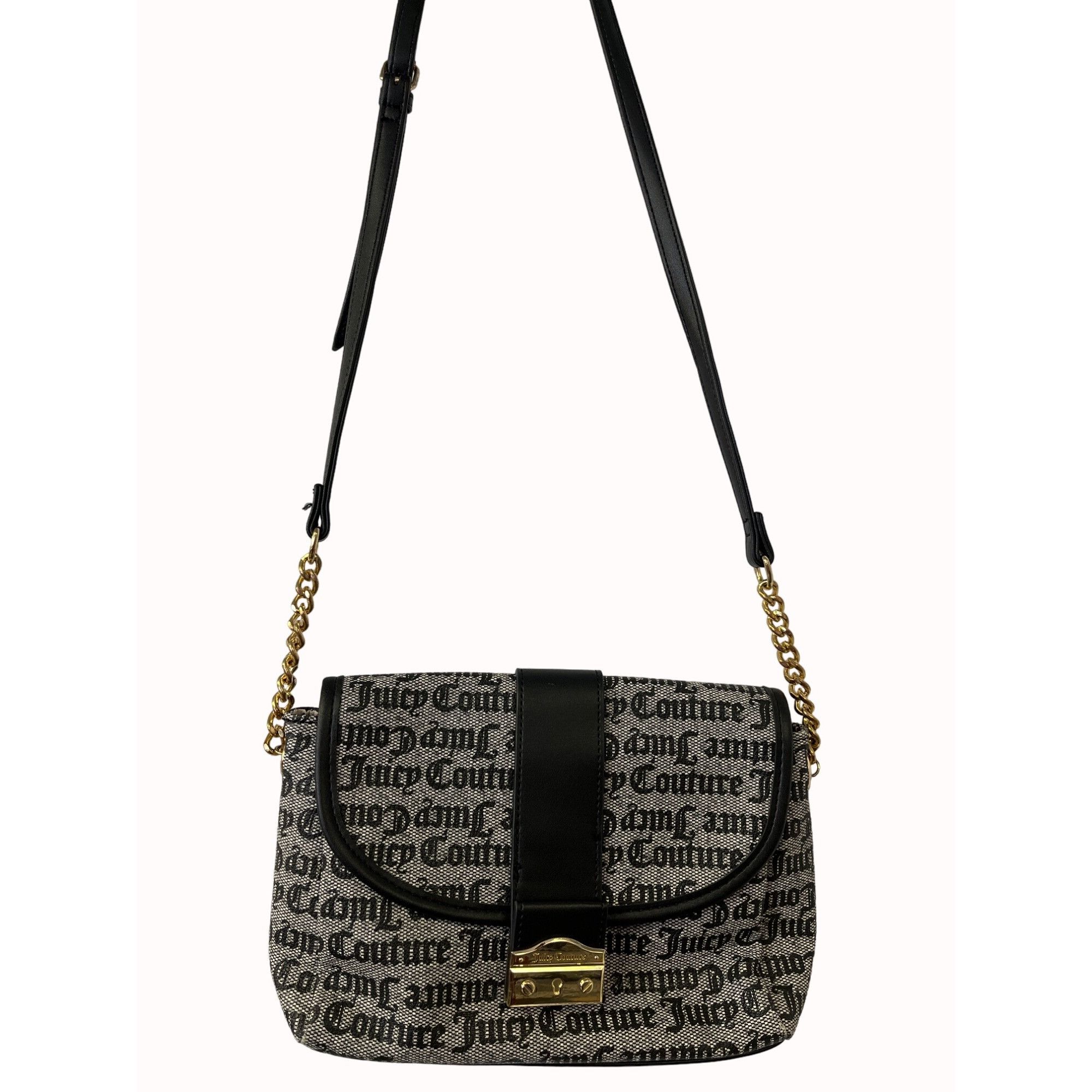 Juicy Couture Juicy Couture Women's Grey & Black Logo Crossbody Bag SKU 63 Size ONE SIZE - 1 Thumbnail