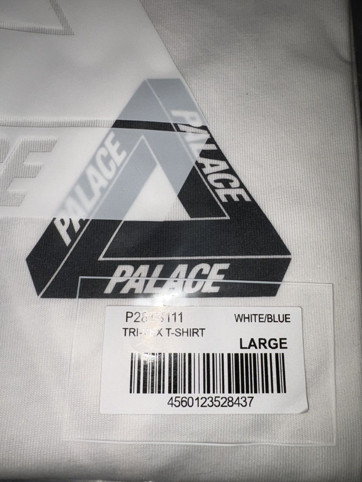 Palace Palace Tri-Vex T-Shirt White Blue Size US L / EU 52-54 / 3 - 4 Thumbnail