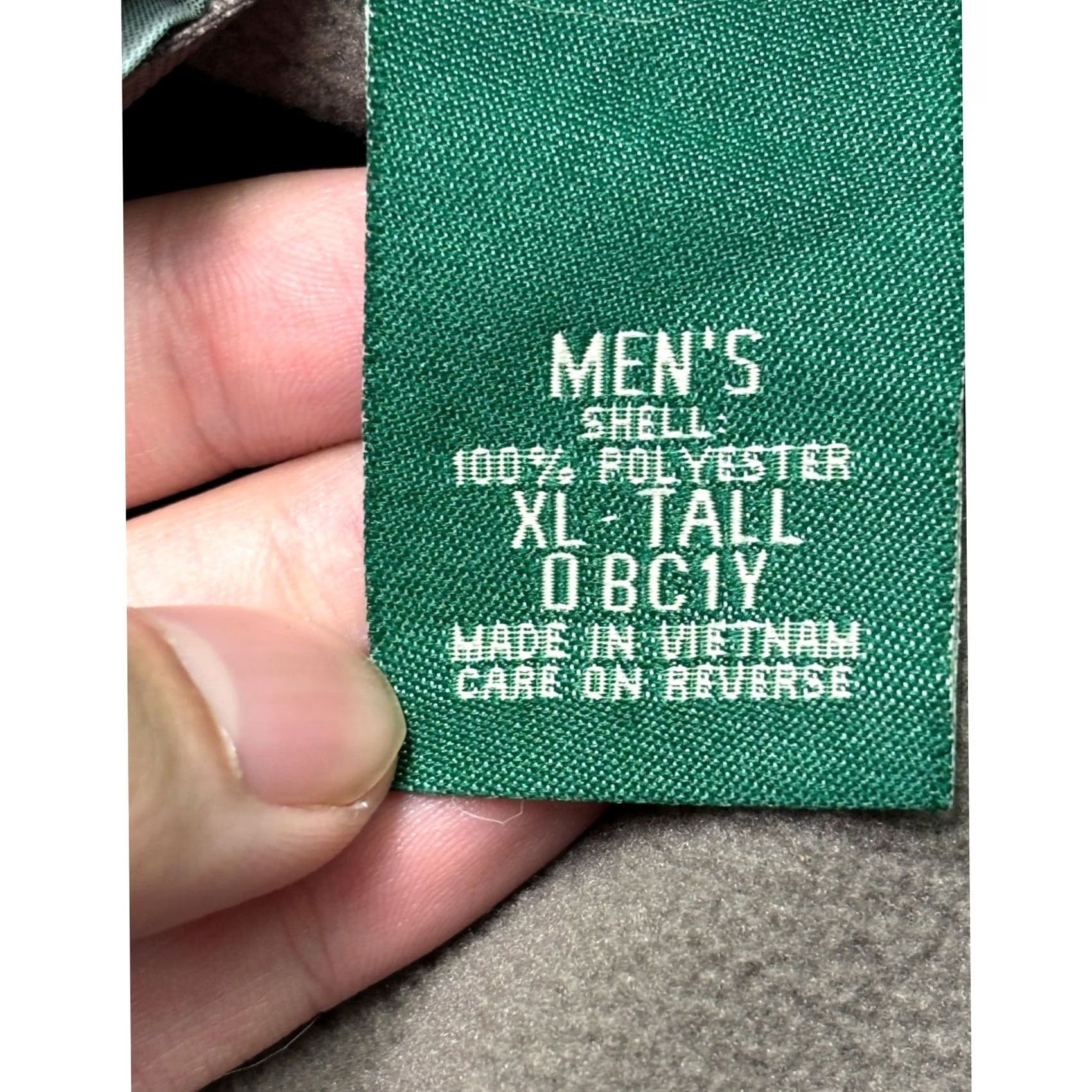 Vintage VINTAGE LL Bean Jacket Mens XLT Green Men Tall Light Fleece Lined Waterproof Outerwear Size US XL / EU 56 / 4 - 5 Thumbnail