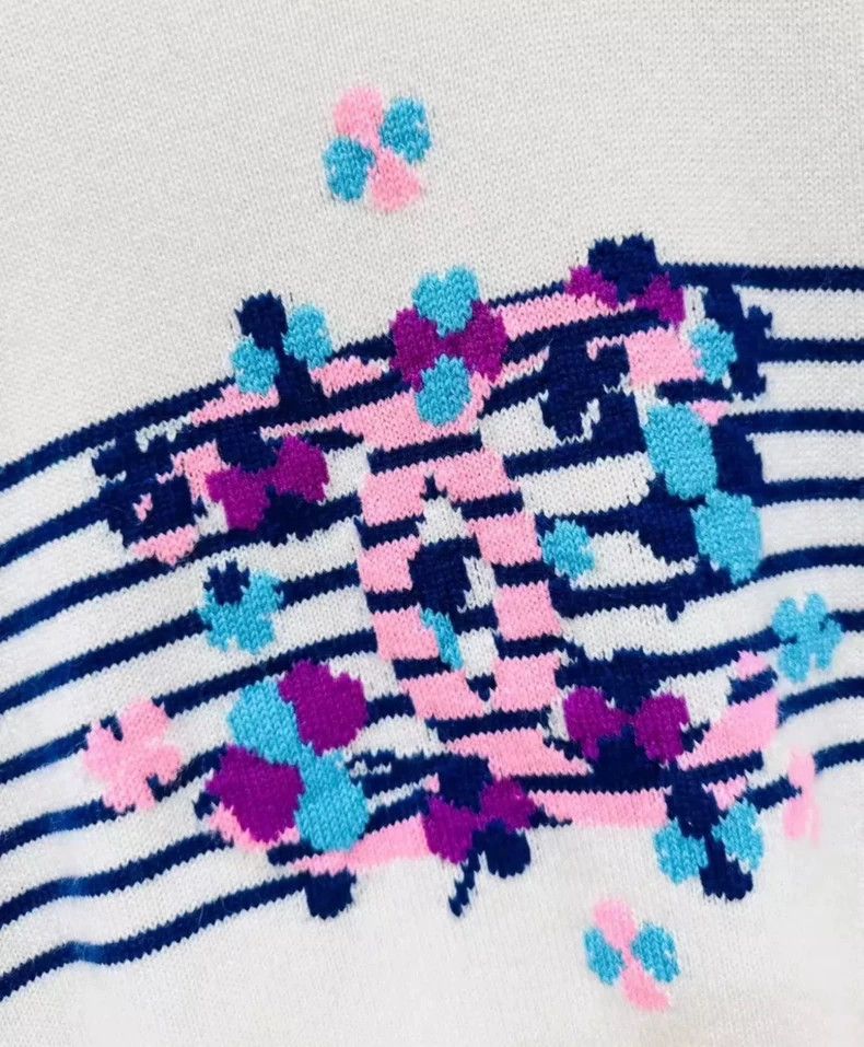 Chanel Chanel 24p embroidered logo sweater 2503-Nextarrow Size S / US 4 / IT 40 - 7 Thumbnail