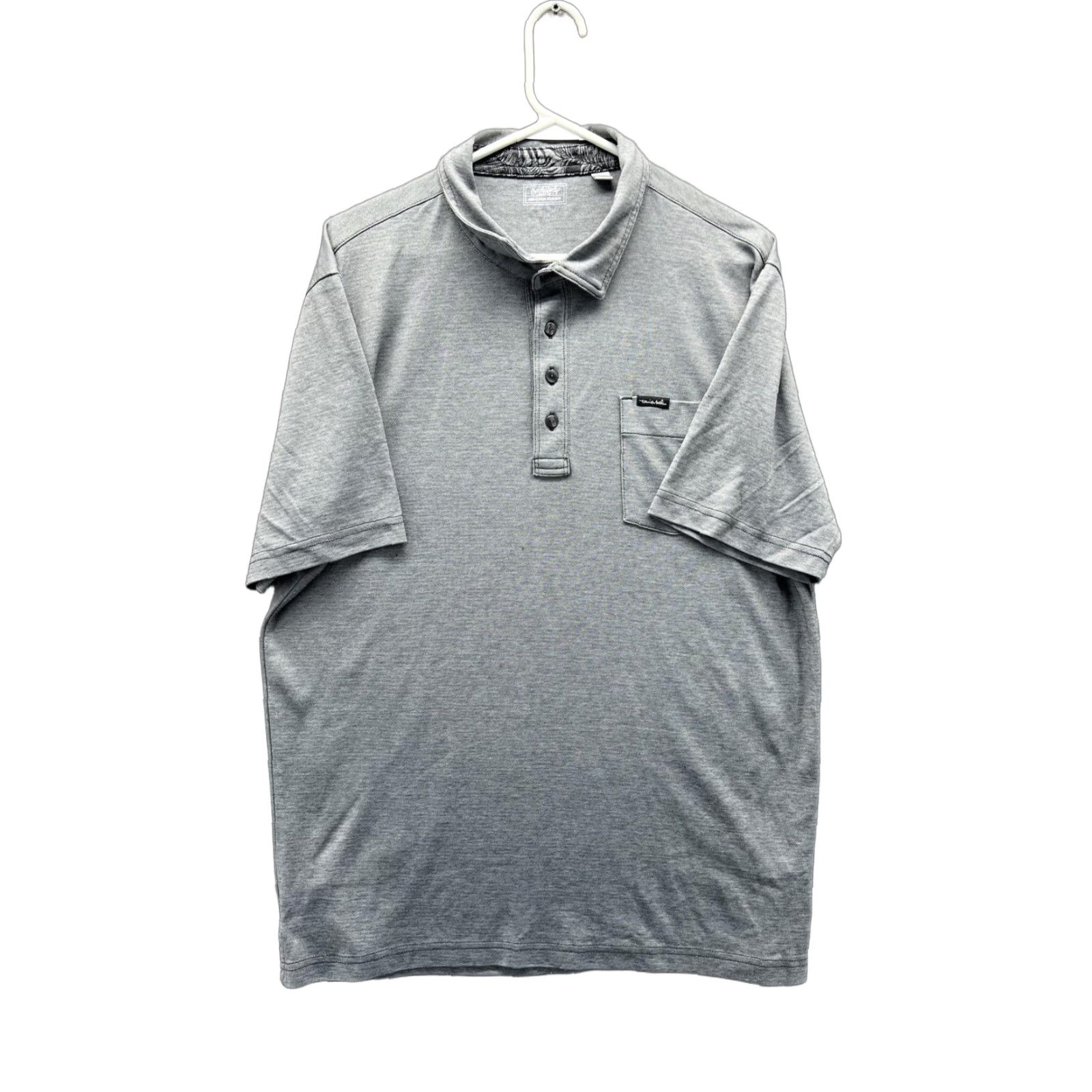 Vintage Exclusively Polo Shirt Mens Large Gray Solid Pocket Pima Cotton Knit Casual Size US L / EU 52-54 / 3 - 1 Thumbnail