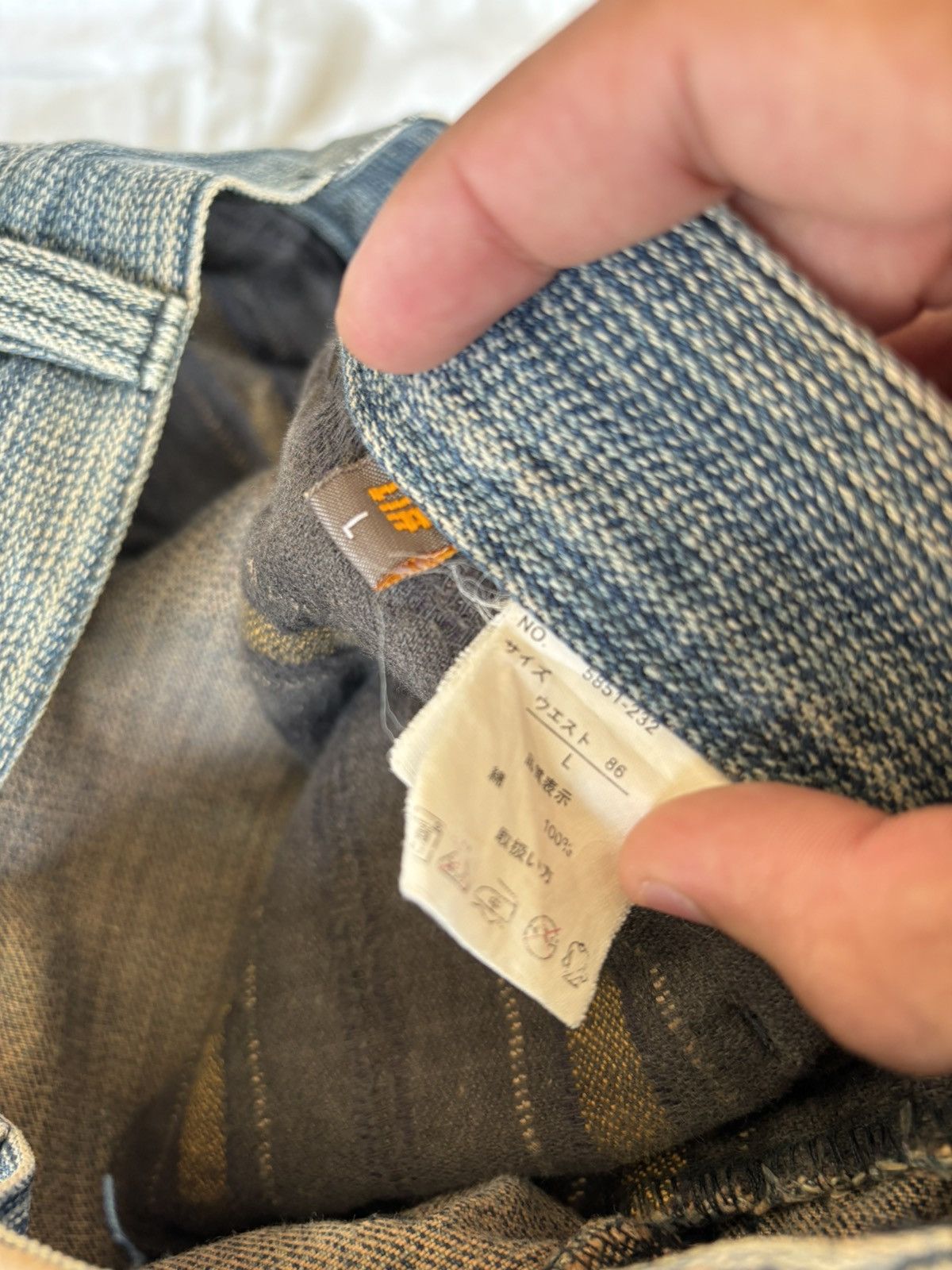 Alphanumeric Alphanumeric Pinstriped Wide Baggy Jeans Size US 34 / EU 50 - 12 Thumbnail