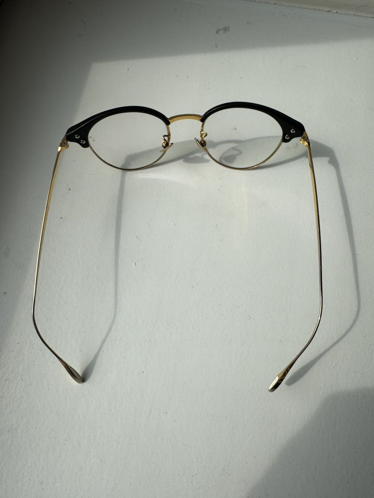 Matsuda Yuichi Toyama Black and Gold Anthony Glasses Size ONE SIZE - 4 Thumbnail