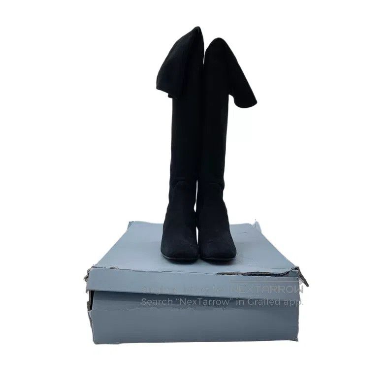 Prada Prada Black logo triangle boots Size US 5 / IT 35 - 9 Thumbnail