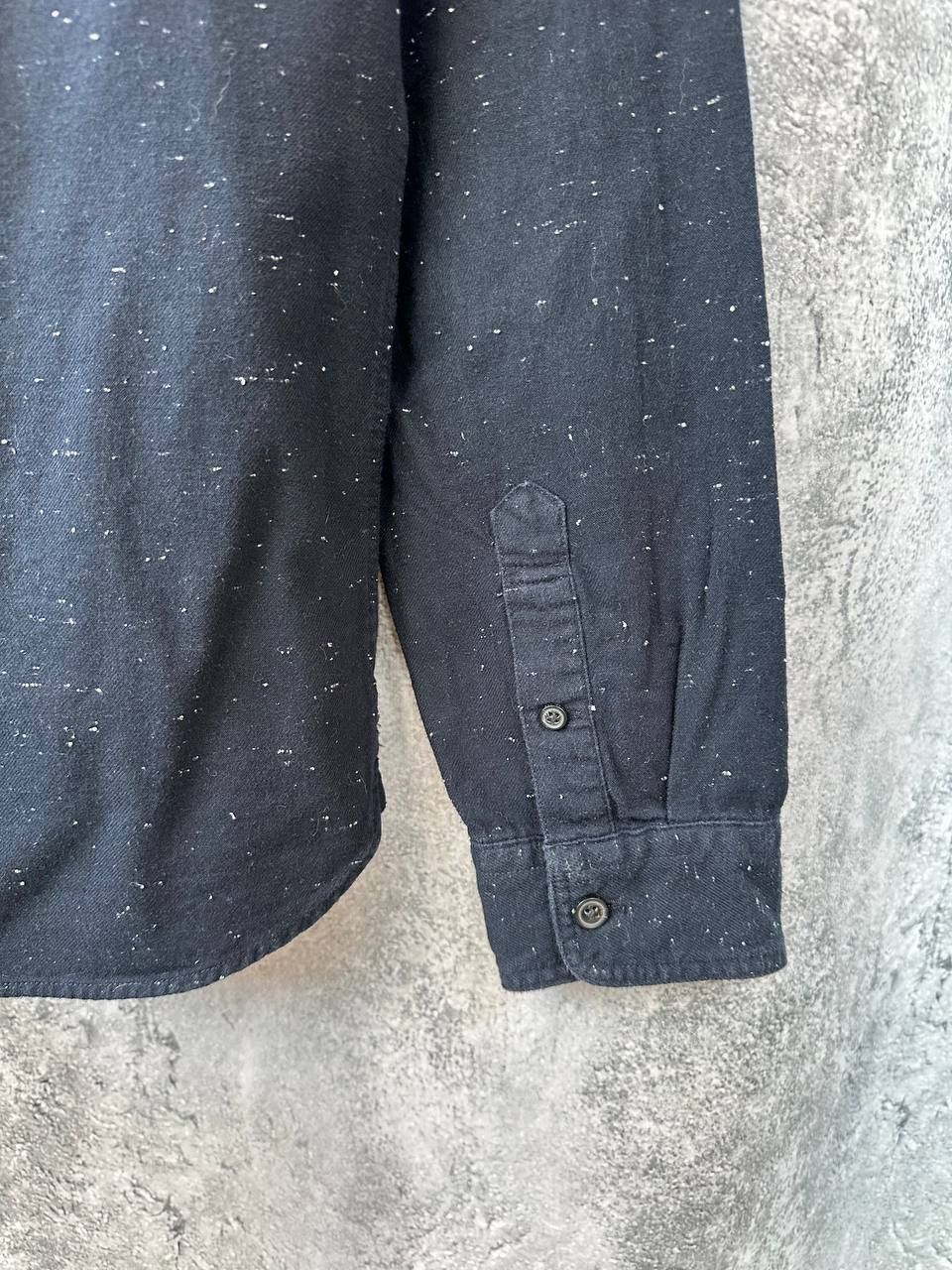Allsaints ALLSAINTS Torrey Shirt Flannel Long Sleeve Black Button Up Size US M / EU 48-50 / 2 - 10 Thumbnail
