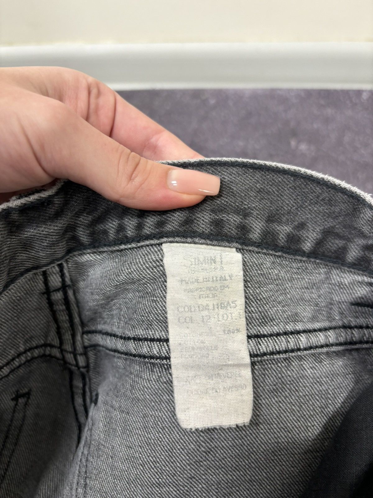 Armani Vintage Armani Jeans 90s Gray Luxury Denim Skinny Jeans Size US 28 / EU 44 - 17 Thumbnail