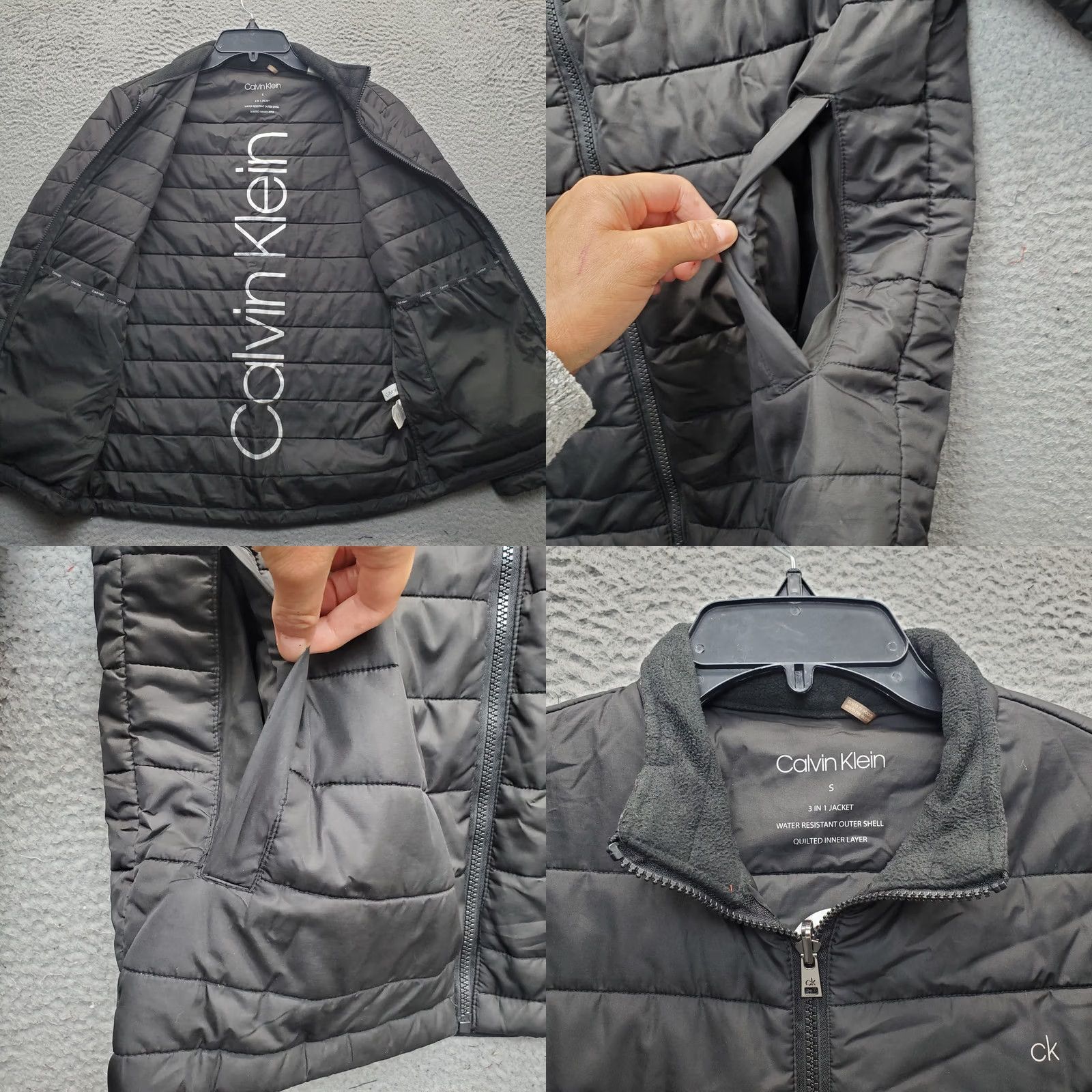 Calvin Klein Calvin Klein Womens Jacket 3 In 1 Black Puffer Water Resistant Insulated XS? Size S / US 4 / IT 40 - 8 Thumbnail