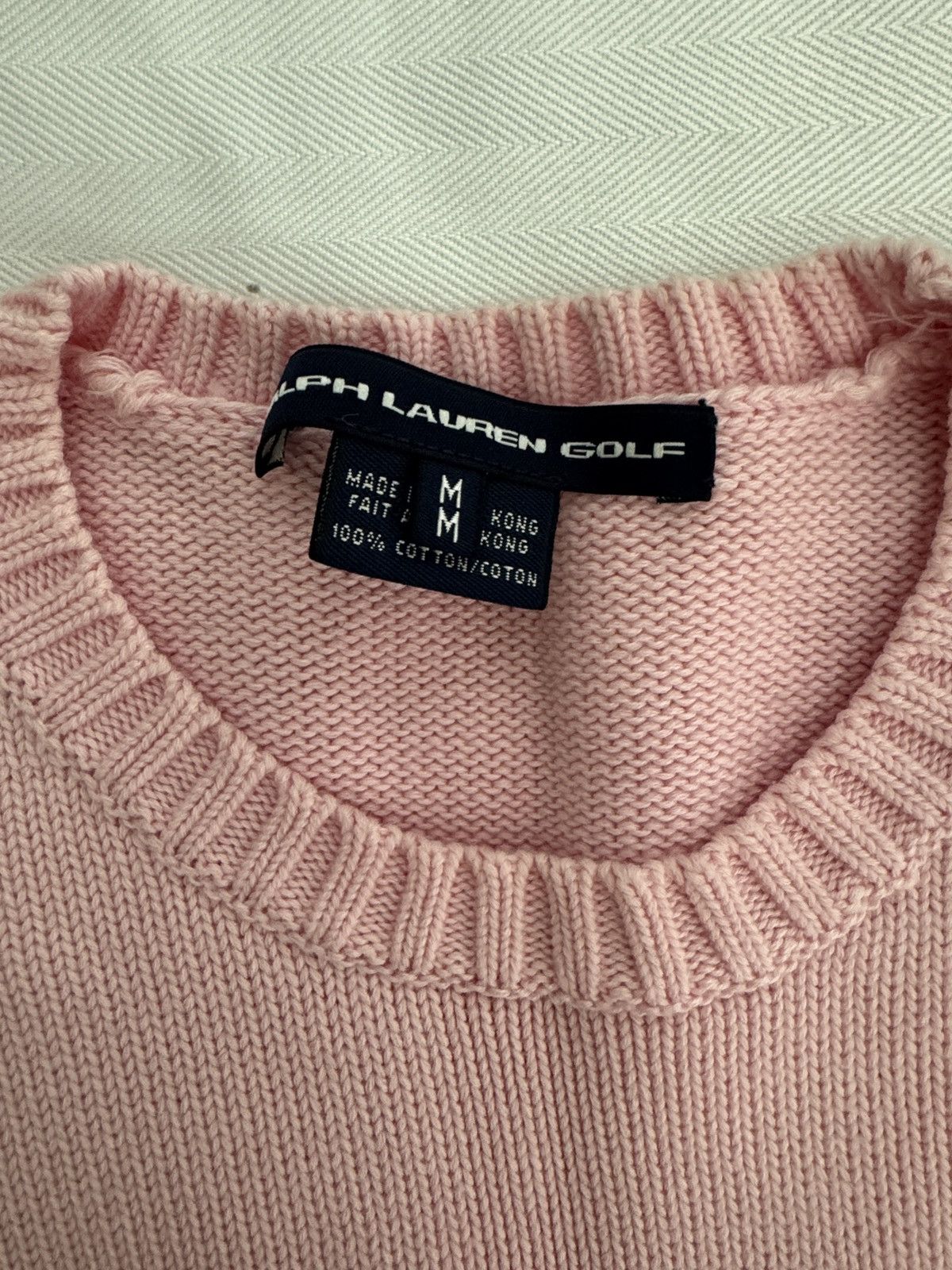 Lauren Ralph Lauren Ralph Lauren Bubblegum Pink Knit Crewneck Sweater Size M / US 6-8 / IT 42-44 - 2 Thumbnail