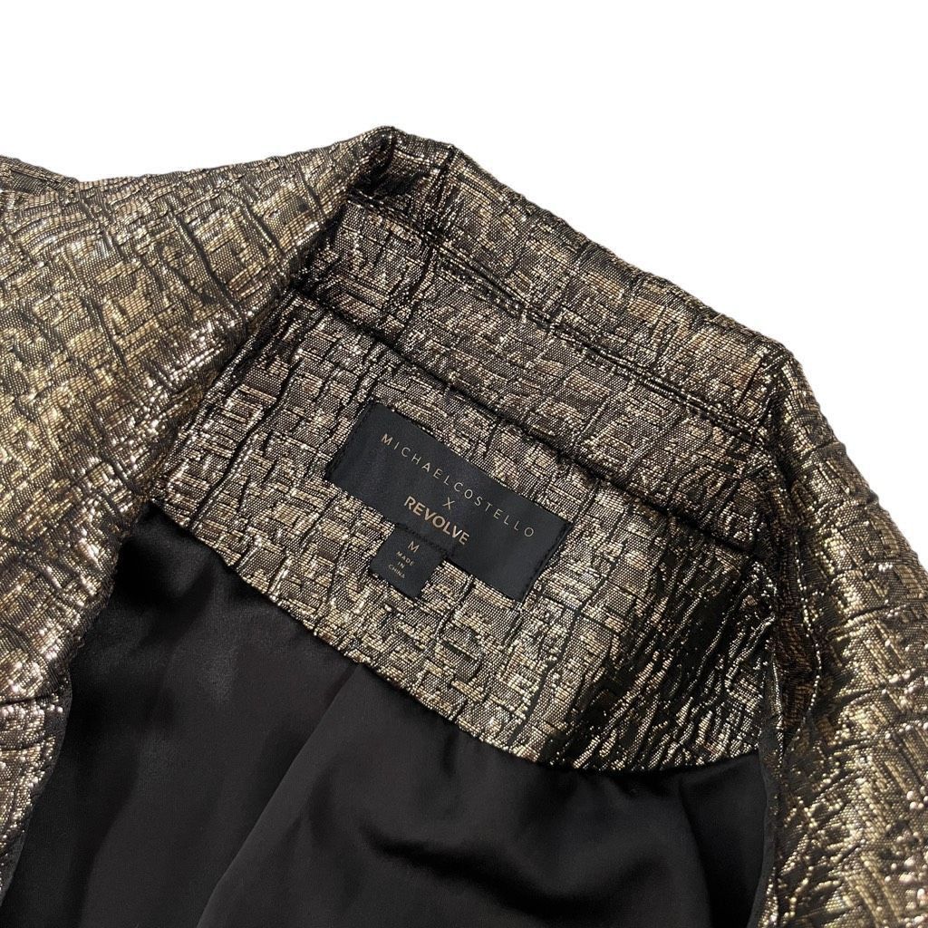 Other Michael Costello x REVOLVE Washington Jacket in Black & Gold Size XS / US 0-2 / IT 36-38 - 4 Thumbnail