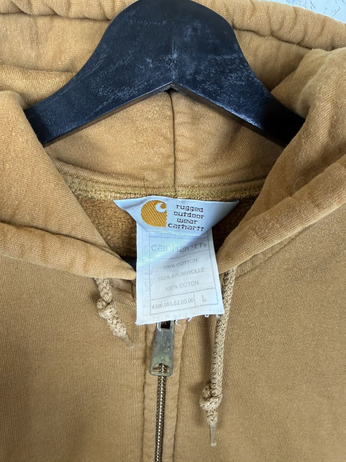 Carhartt Vintage Carhartt Embroidered Logo Zip Hoodie Brown L Size US L / EU 52-54 / 3 - 8 Thumbnail
