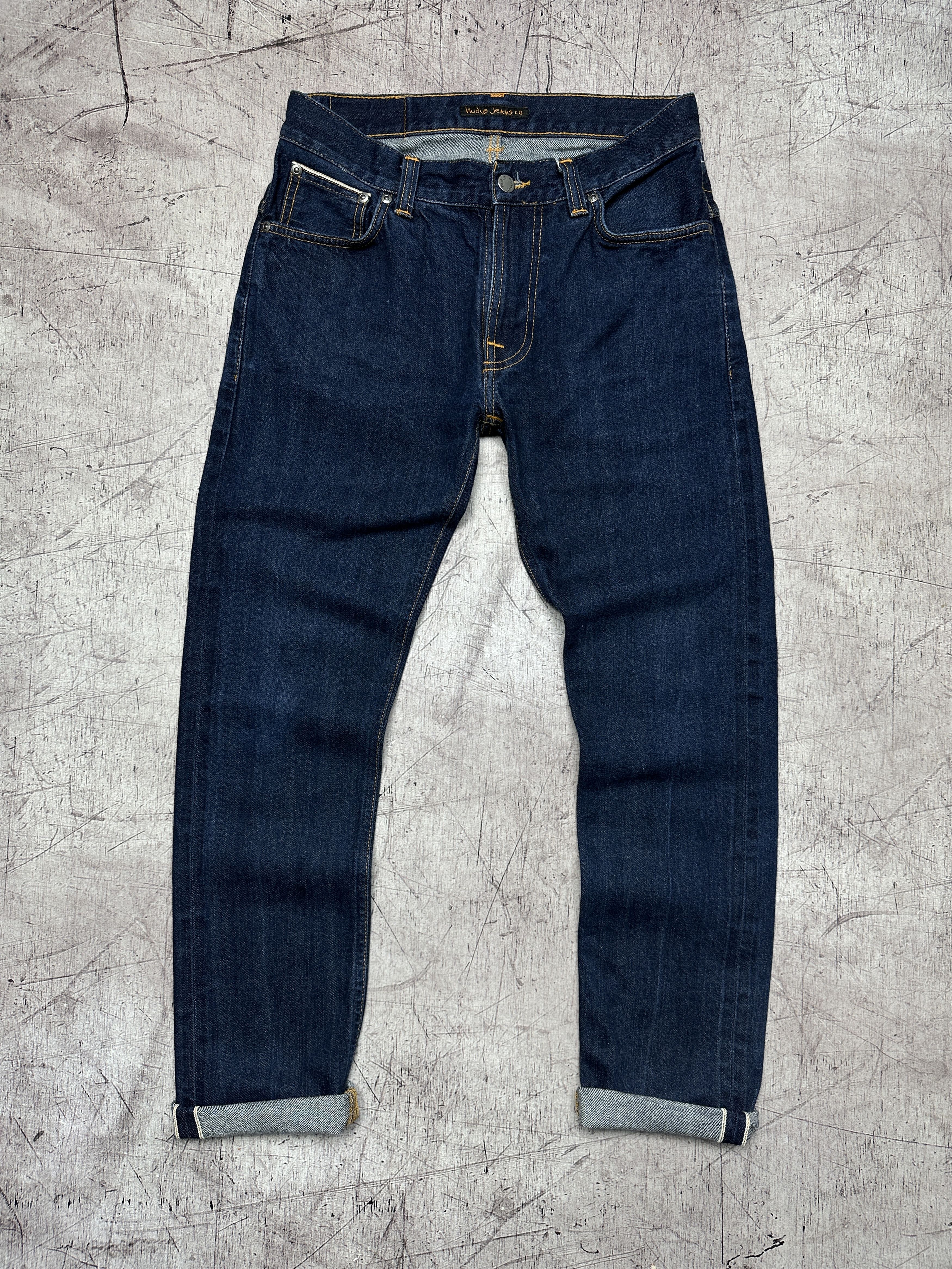 Japanese Brand Nudie Jeans Thin Finn Mens Selvadge Denim Pants Size US 31 - 3 Thumbnail