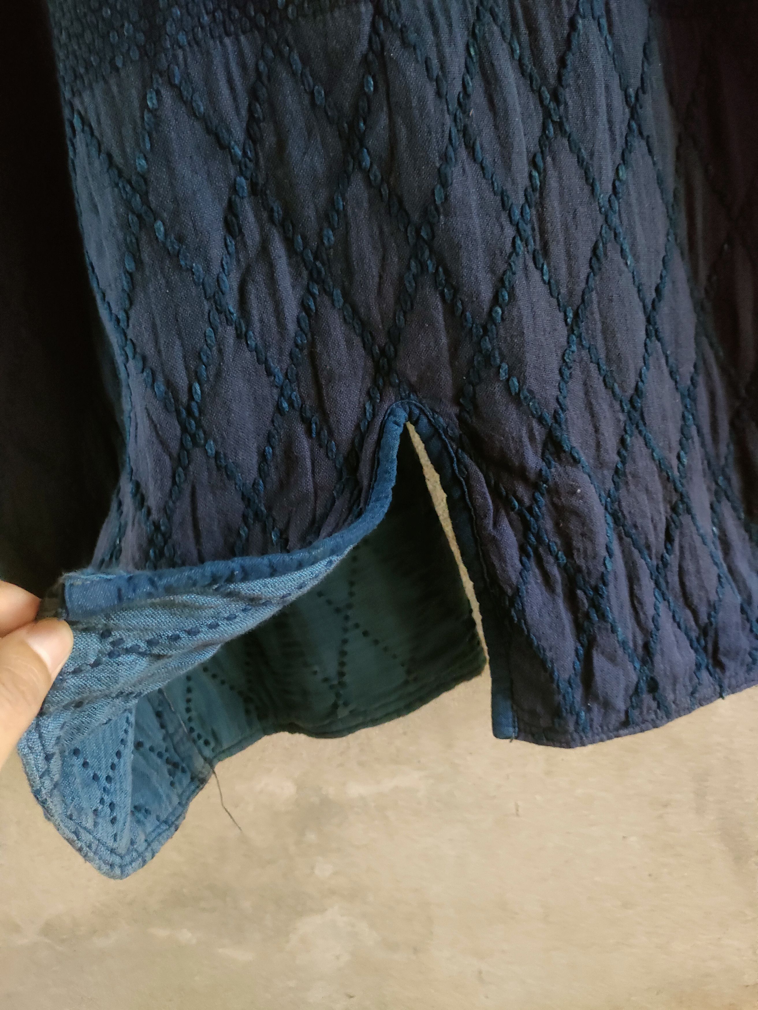 Indigo Indigo Blue Dye Shashiko Narogi Kimono Visvim Size US M / EU 48-50 / 2 - 3 Thumbnail