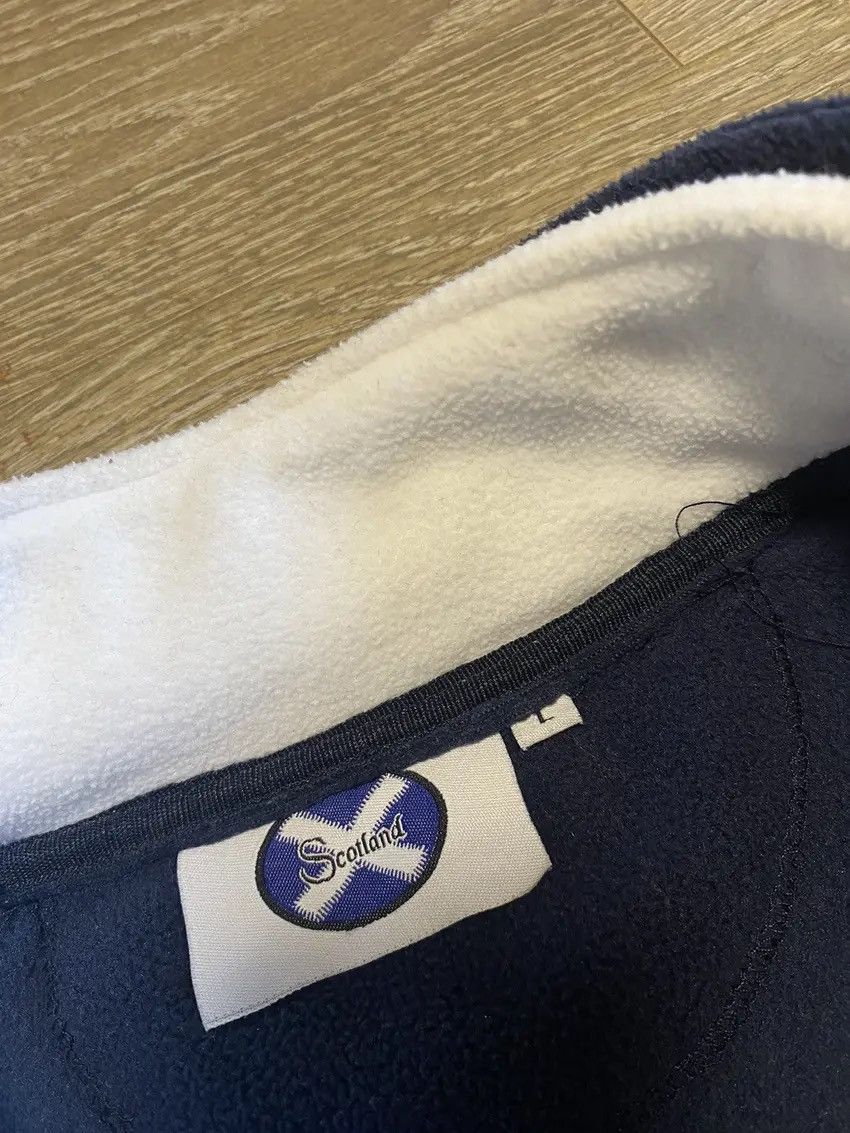 Japanese Brand × Vintage Vintage Scotland 1/4 Zip Navy Fleece Sweatshirt Size US L / EU 52-54 / 3 - 7 Thumbnail