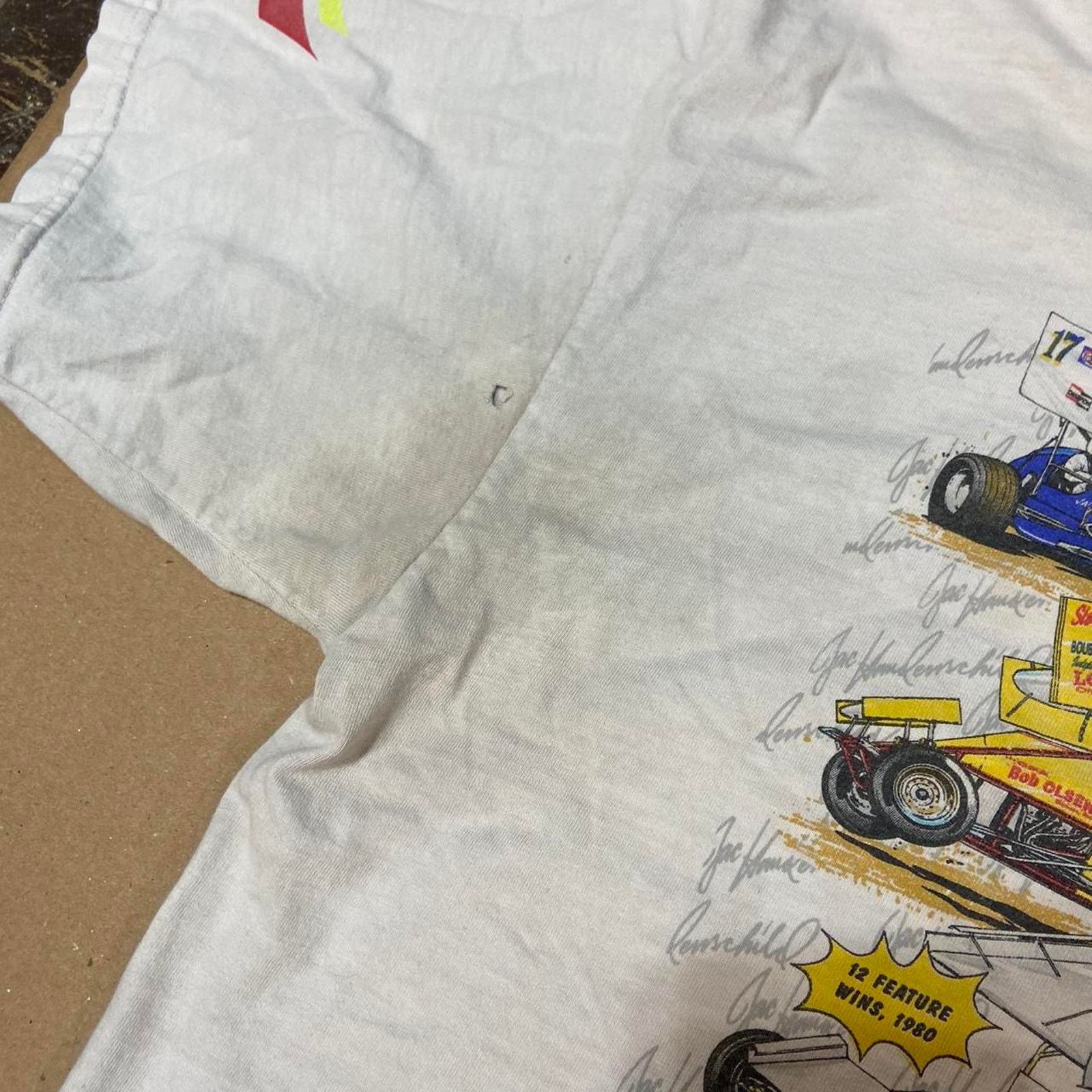 Hanes 90s white tee shirt clark Size US XXL / EU 58 / 5 - 3 Thumbnail