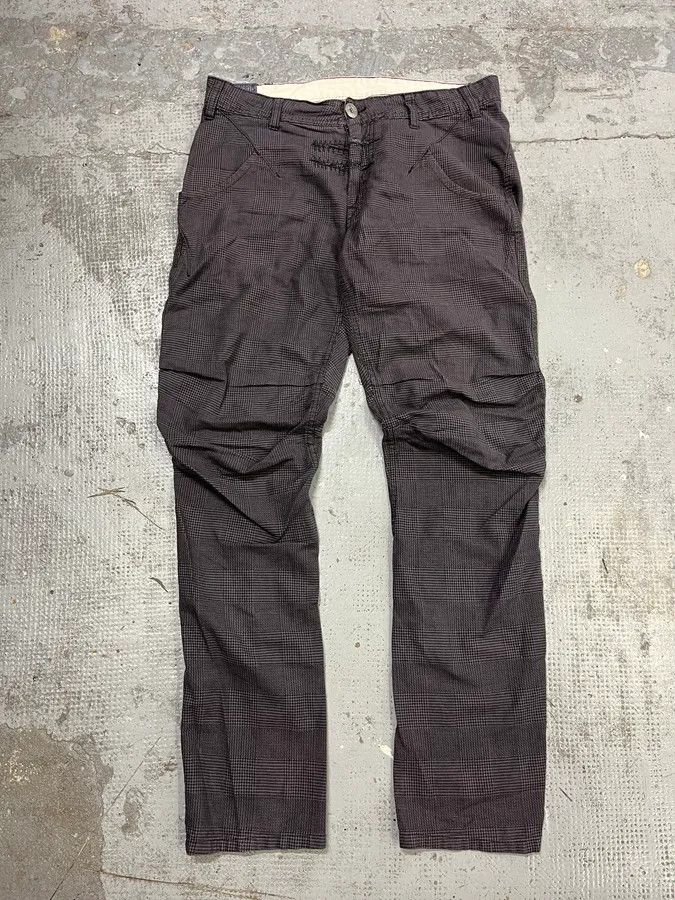 Marithe + Francois Girbaud 2000s Marithé + François Girbaud Grey Checkered Cozy Pants Size US 33 - 5 Thumbnail