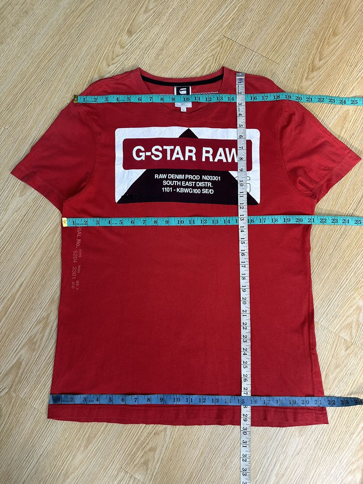 G-Star Gstar Raw Denim Tshirt A407 Size US XL / EU 56 / 4 - 8 Thumbnail