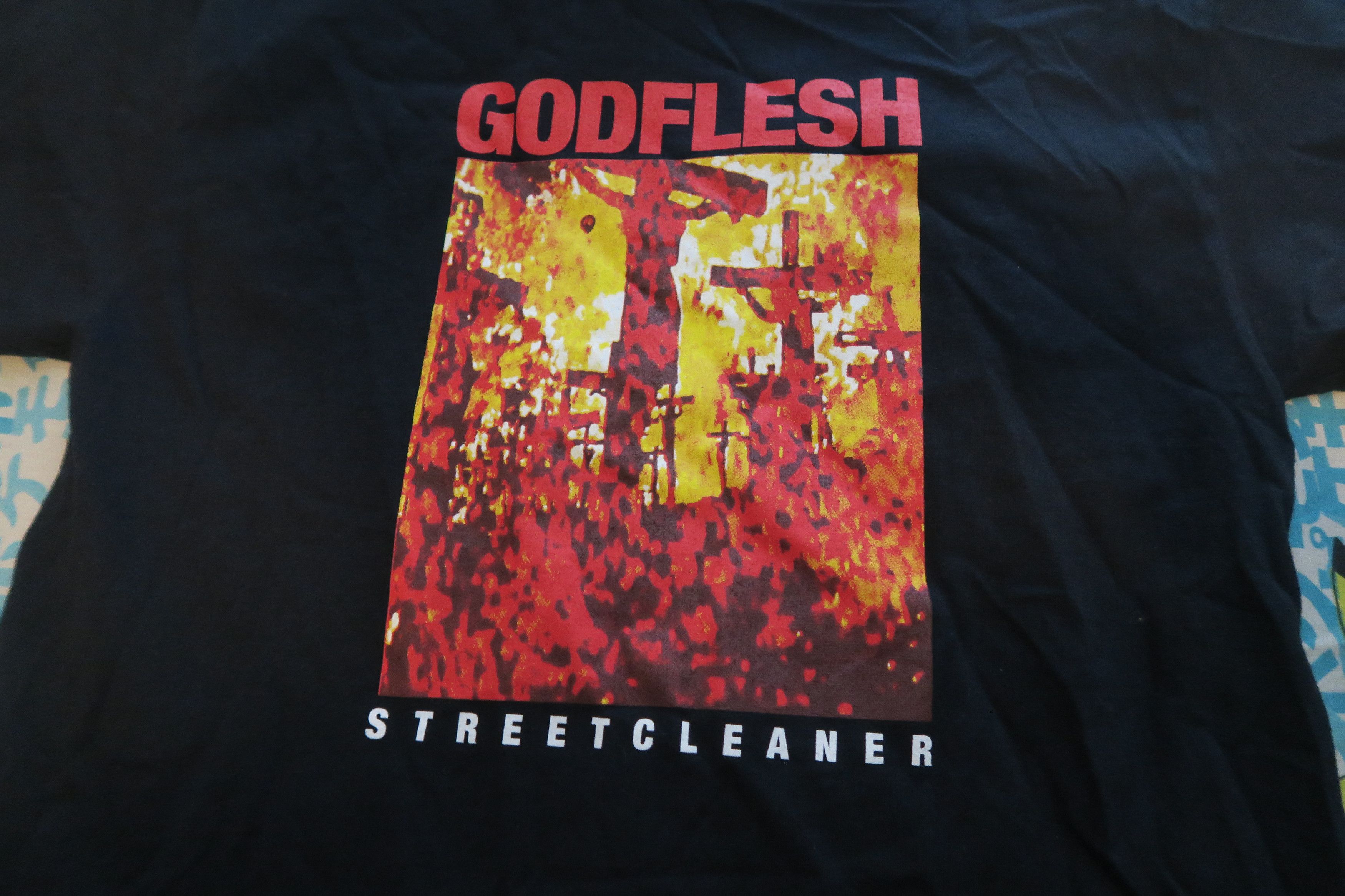 Band Tees × Gildan GODFLESH Streetcleaner BL Shirt Medium Earache Modern* Size US M / EU 48-50 / 2 - 2 Thumbnail