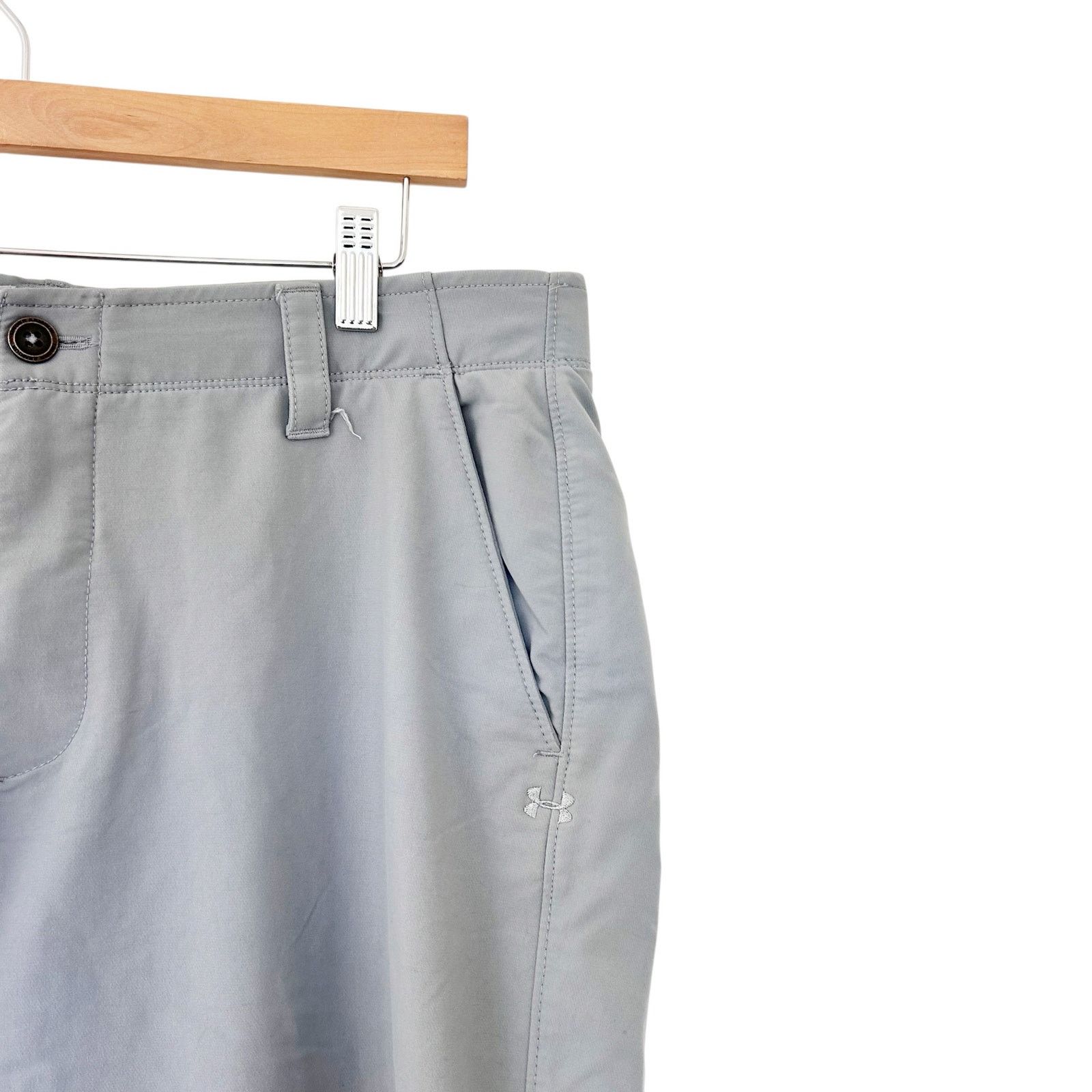 Under Armour Under Armour Gray Flat Front Chino Golf Pants Sz 36x30 Size US 36 / EU 52 - 4 Thumbnail