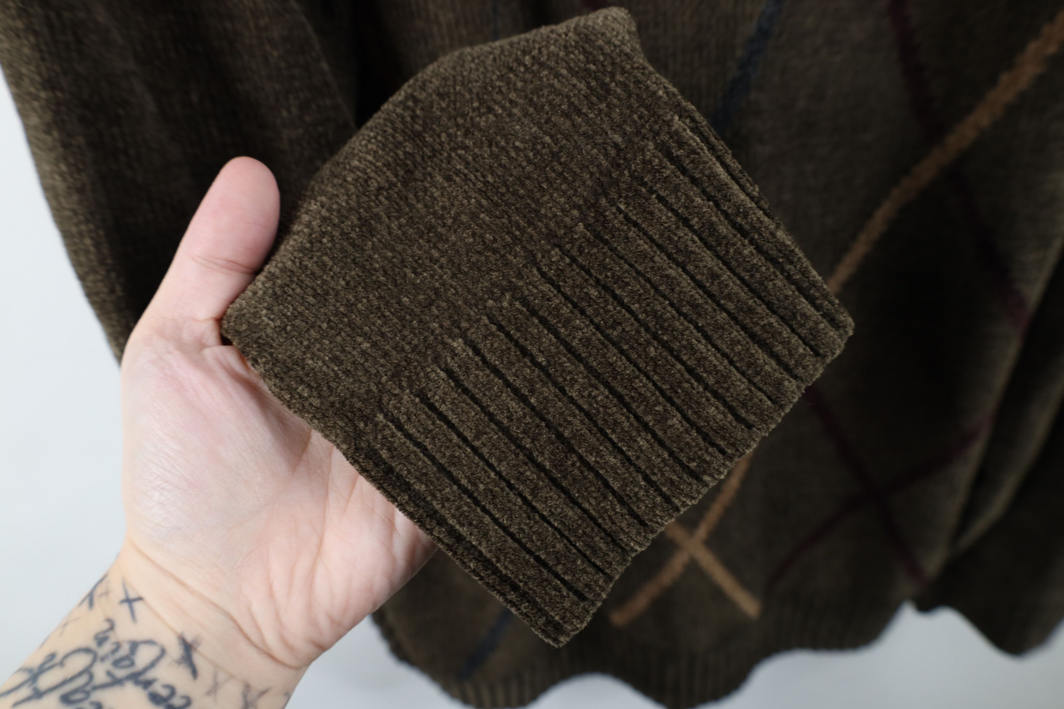 Vintage Vintage 90s Streetwear Ribbed Fleece Crewneck Sweater Size US XXL / EU 58 / 5 - 7 Thumbnail