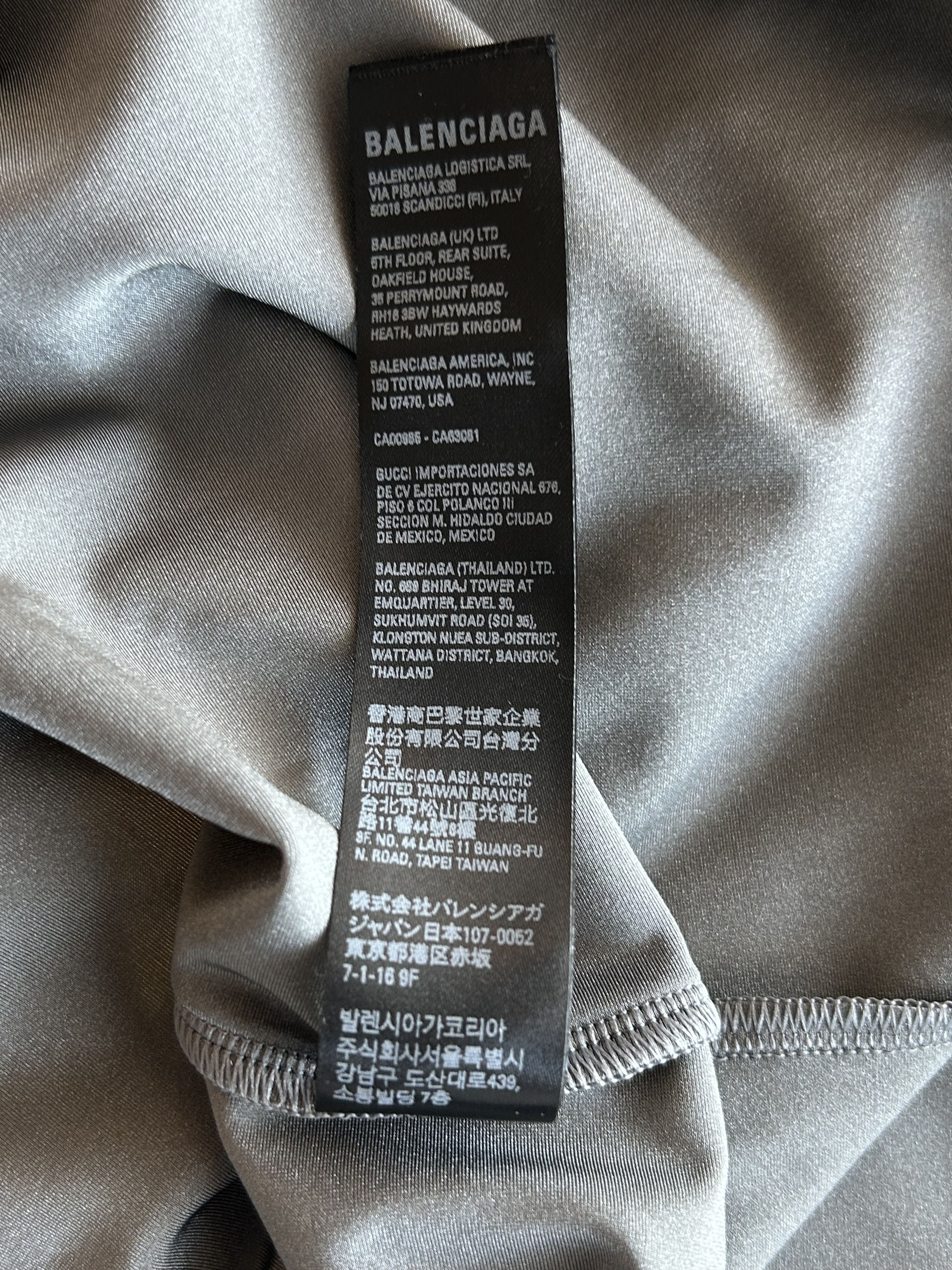 Balenciaga Balenciaga Grey Logo T-Shirt Size US M / EU 48-50 / 2 - 6 Thumbnail