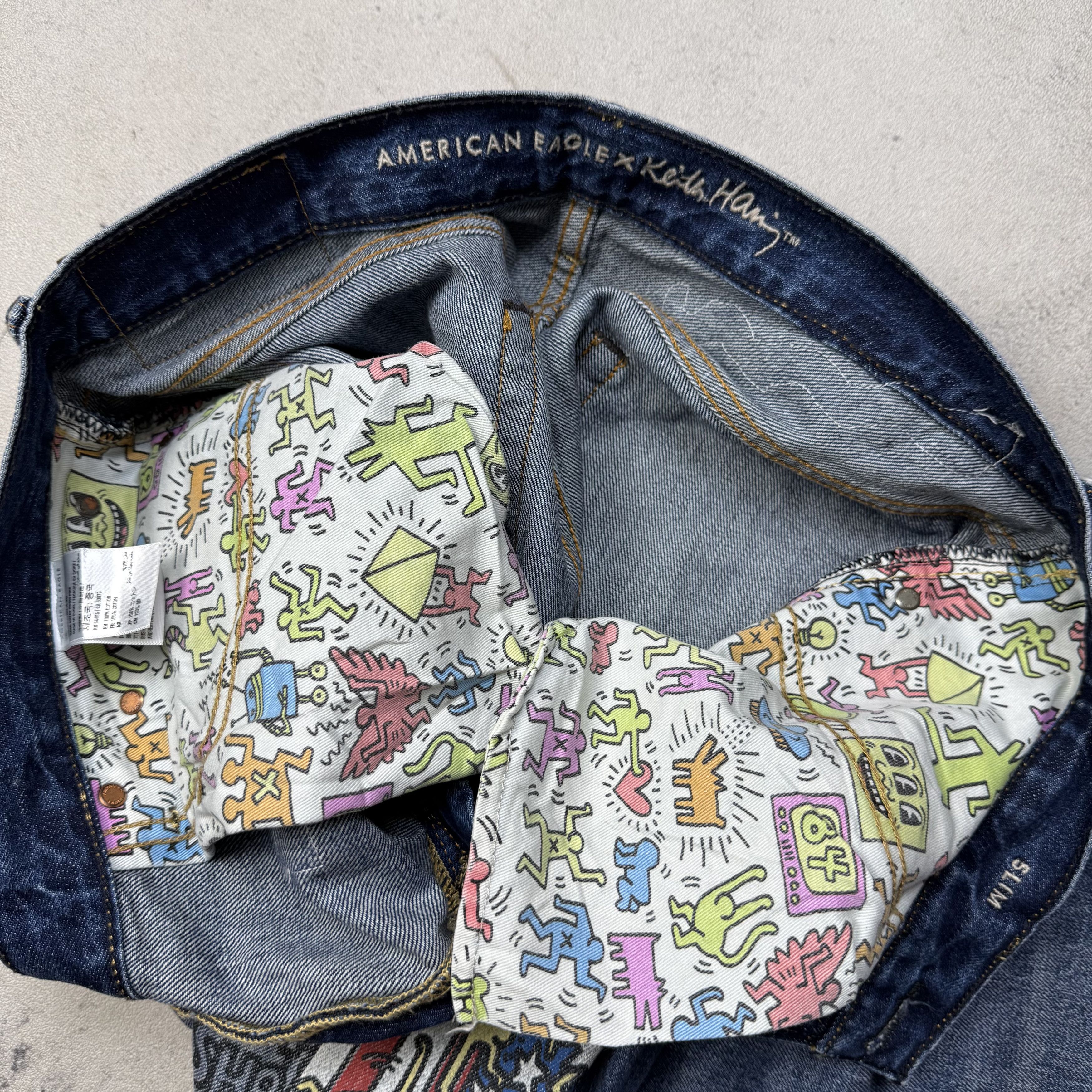 Keith Haring American Eagle x Keith Haring Patches Slim Fit Jeans Size US 30 / EU 46 - 6 Thumbnail
