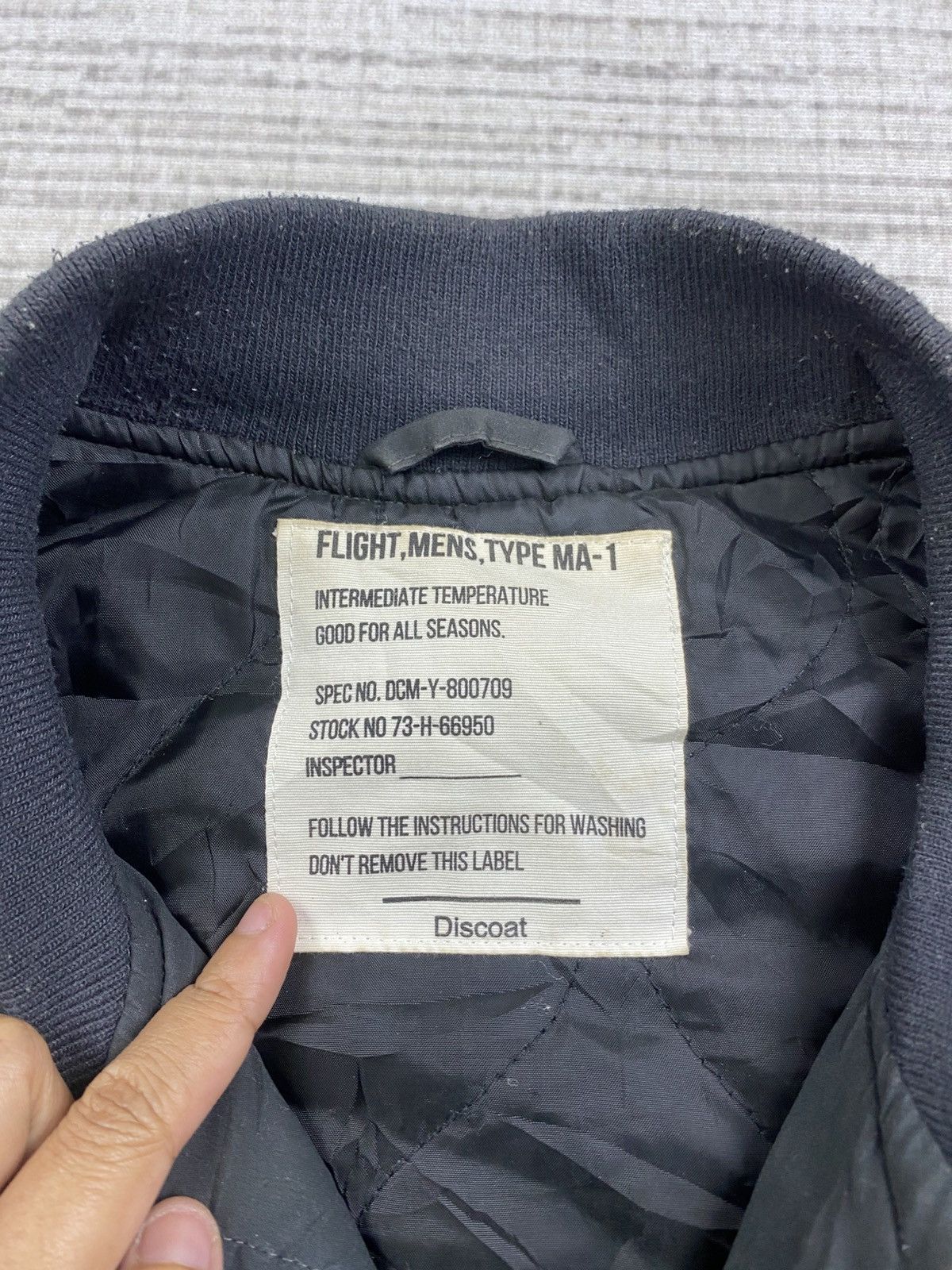 Japanese Brand Discoat Type MA-1 Flight Bomber Jacket Size US M / EU 48-50 / 2 - 8 Thumbnail