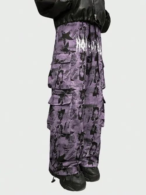 Japanese Brand Parachute Cargo multi-pocket pants gorpcore Wide leg Y2k Size US 32 / EU 48 - 1 Thumbnail