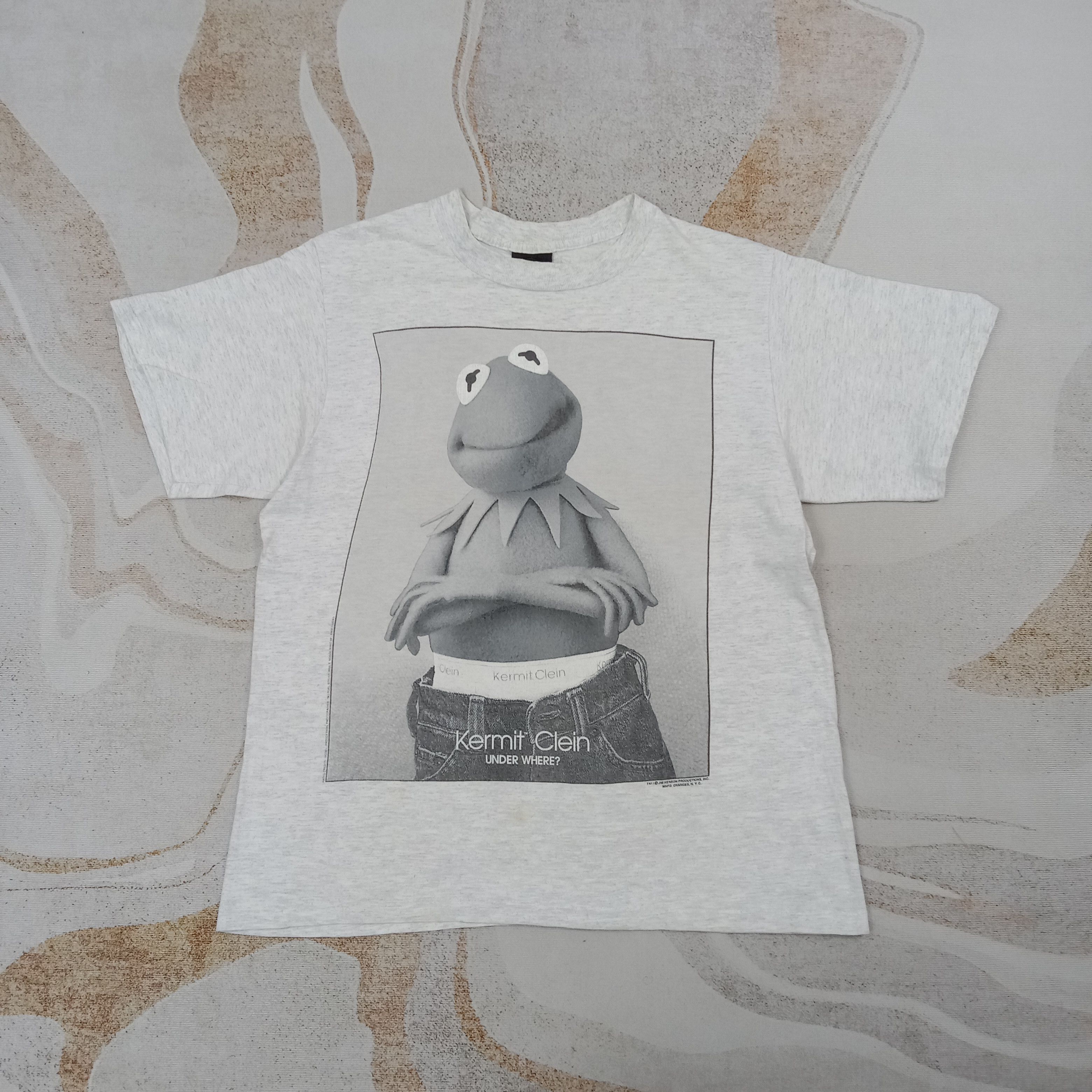 Calvin Klein Calvin Klein Parody Kermit Clein The Muppets Tshirt C267N75 Size US L / EU 52-54 / 3 - 1 Thumbnail
