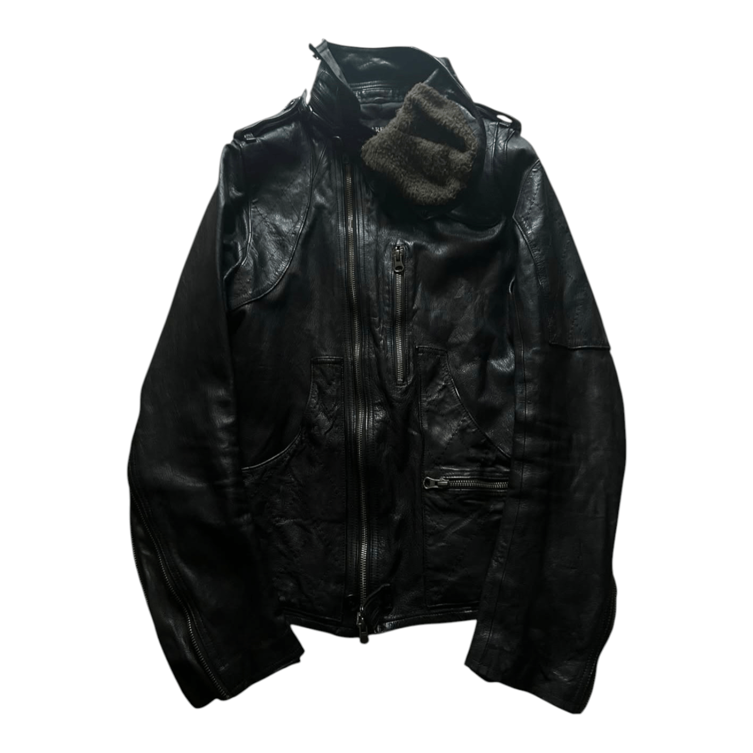 “Share spirit” double zip mods coat Share spirit trench coat - Gem