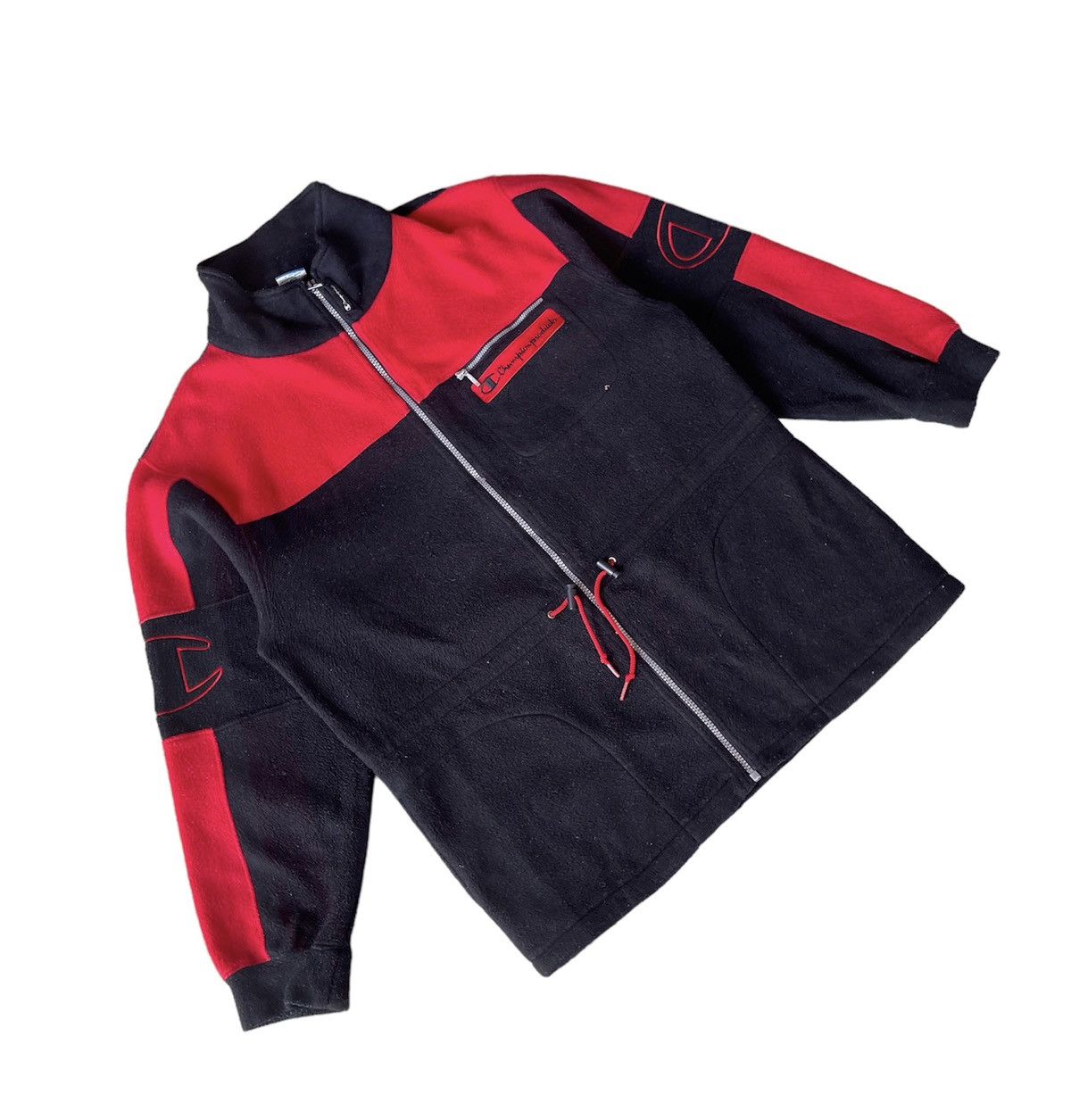 Champion × Vintage Vintage Champion Fleece Jacket Bold Logo, Zippered Pocket Size US M / EU 48-50 / 2 - 6 Thumbnail